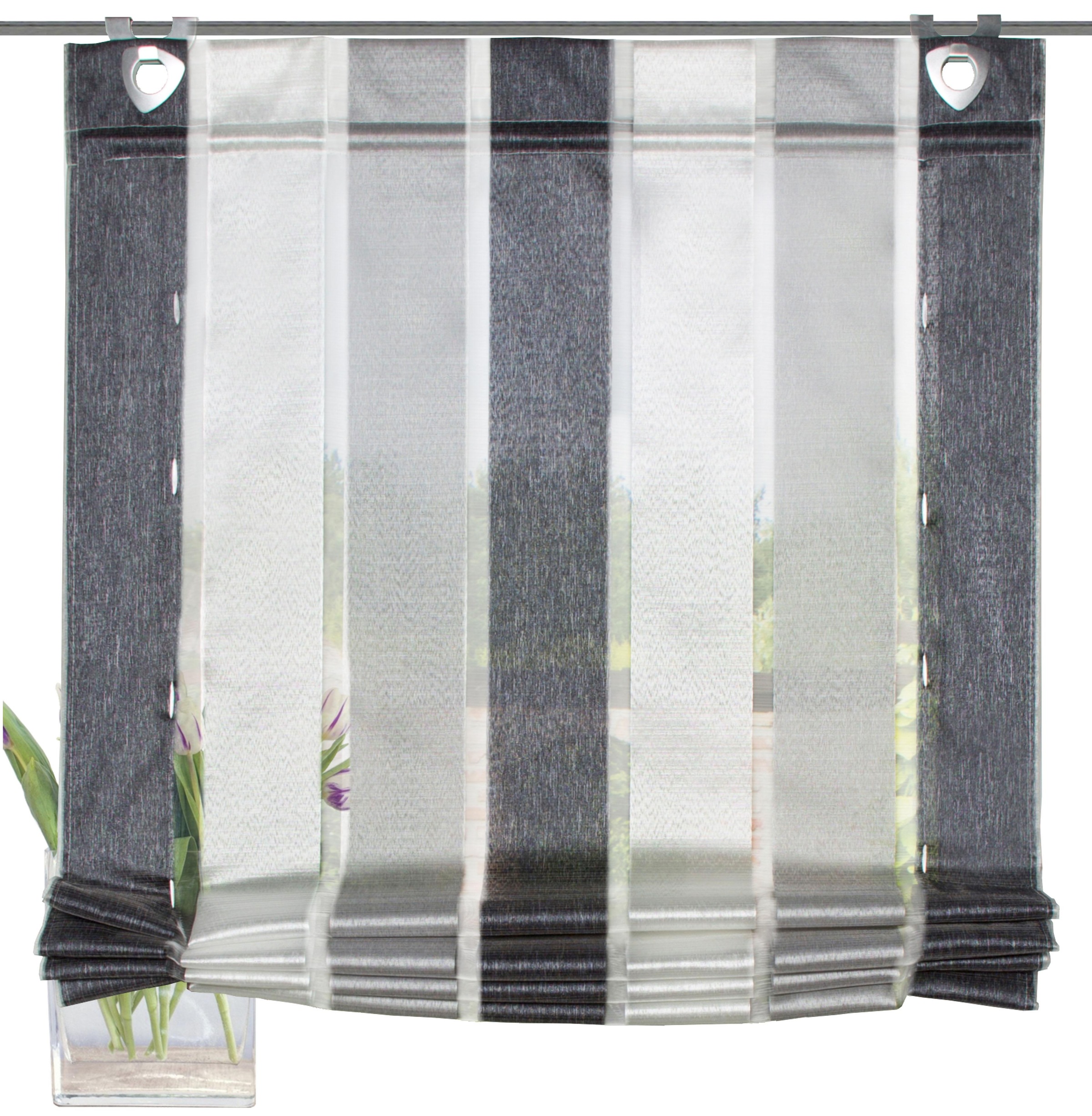 Image of HOME WOHNIDEEN Raffrollo »LOSANA«, mit Hakenaufhängung, ohne Bohren bei Ackermann Versand Schweiz