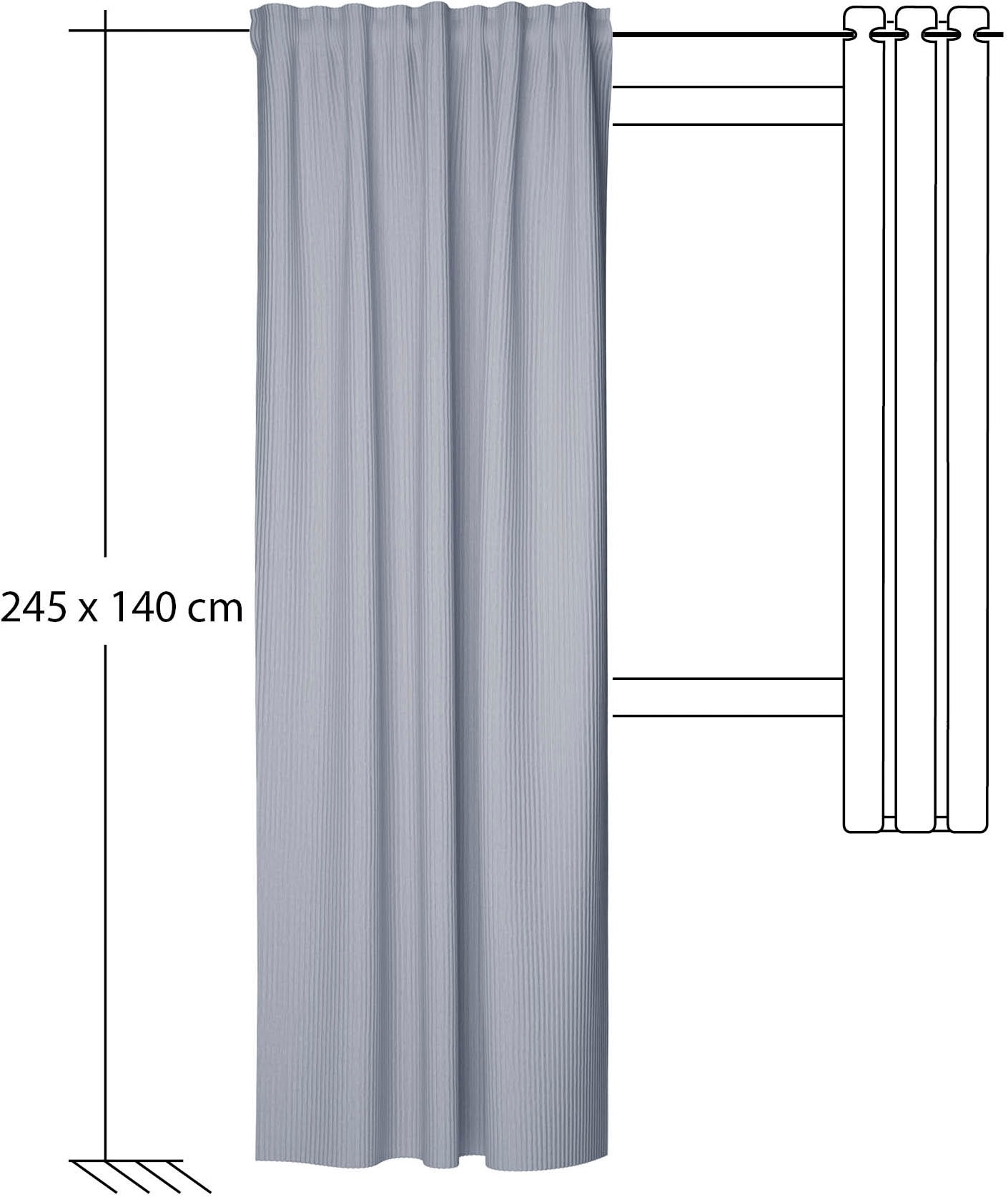 HOMING Rideau »Sven« Boucles cachées 1 cuis tlg. écharpe finie