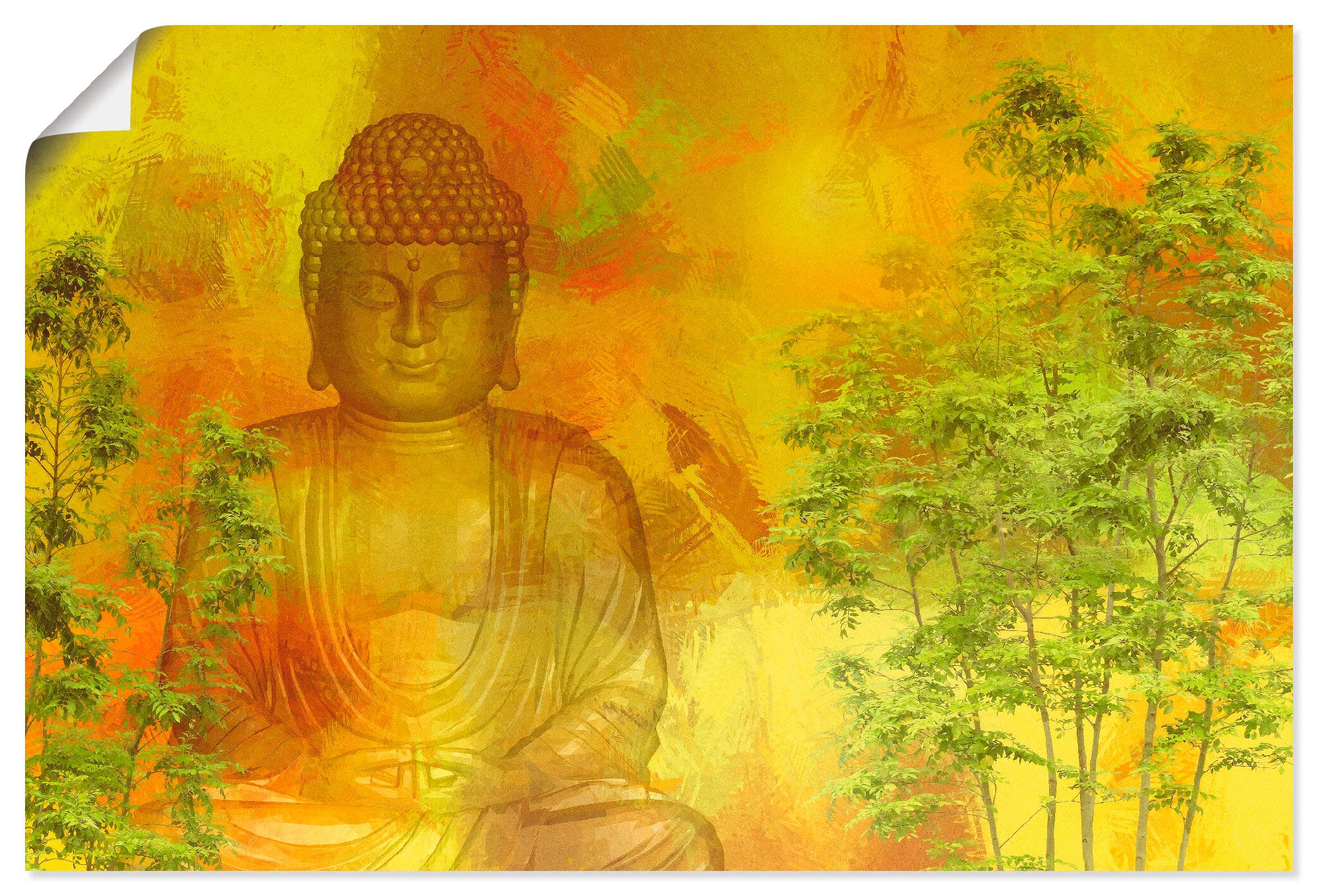 Image of Artland Wandbild »Kraft sammeln«, Religion, (1 St.), in vielen Grössen & Produktarten - Alubild / Outdoorbild für den Aussenbereich, Leinwandbild, Poster, Wandaufkleber / Wandtattoo auch für Badezimmer geeignet bei Ackermann Versand Schweiz