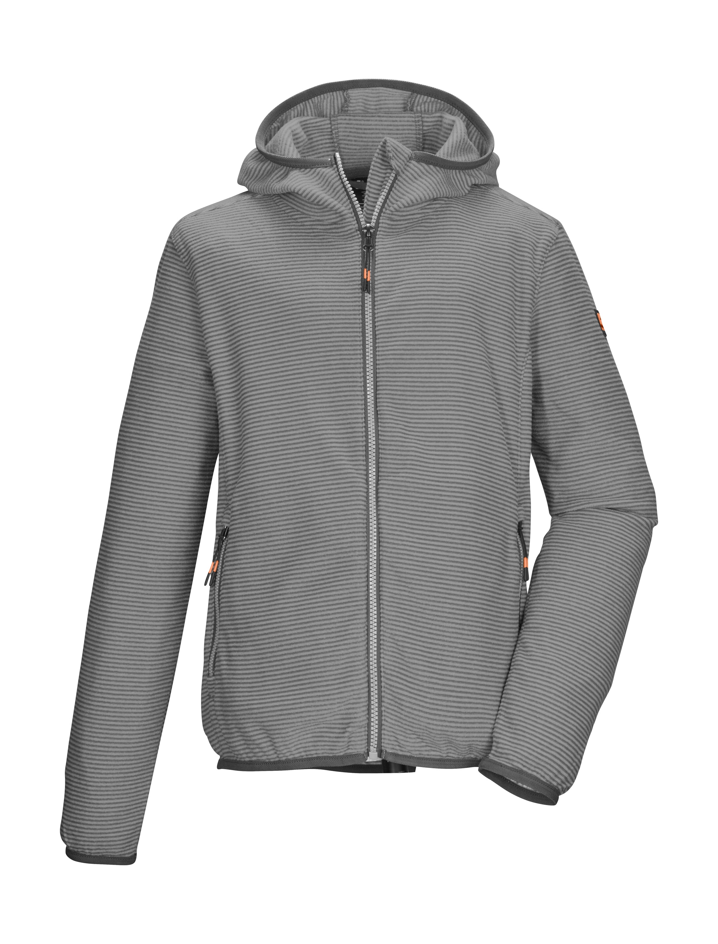Killtec Veste polaire »KOW 246 BYS FLC JCKT« Veste polaire rayée pour enfants avec capuche, protège-menton et poches