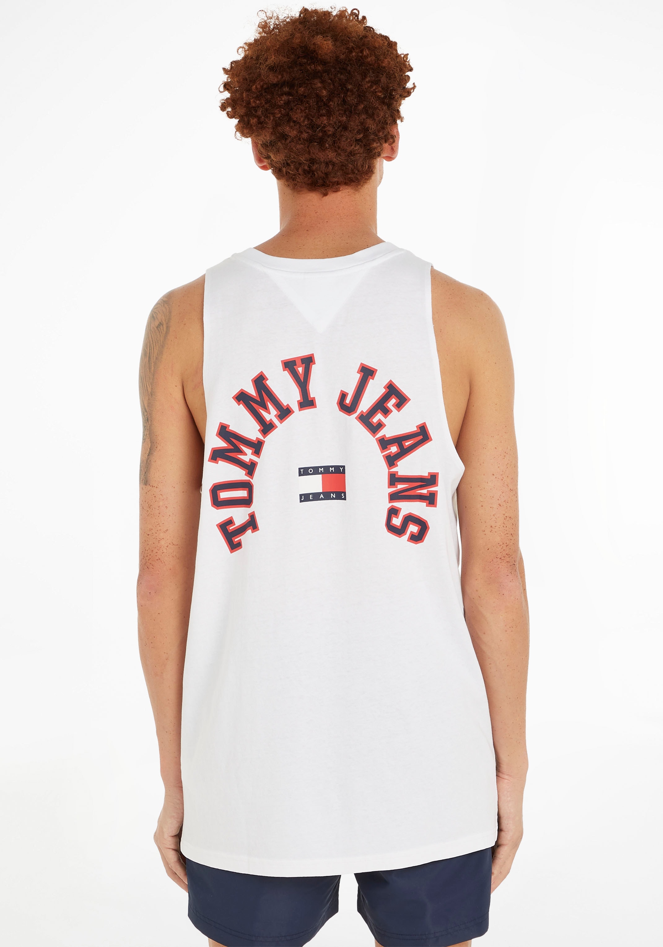 Tommy Jeans Muskelshirt »TJM CURVED TJ COLLEGE TANK TOP«