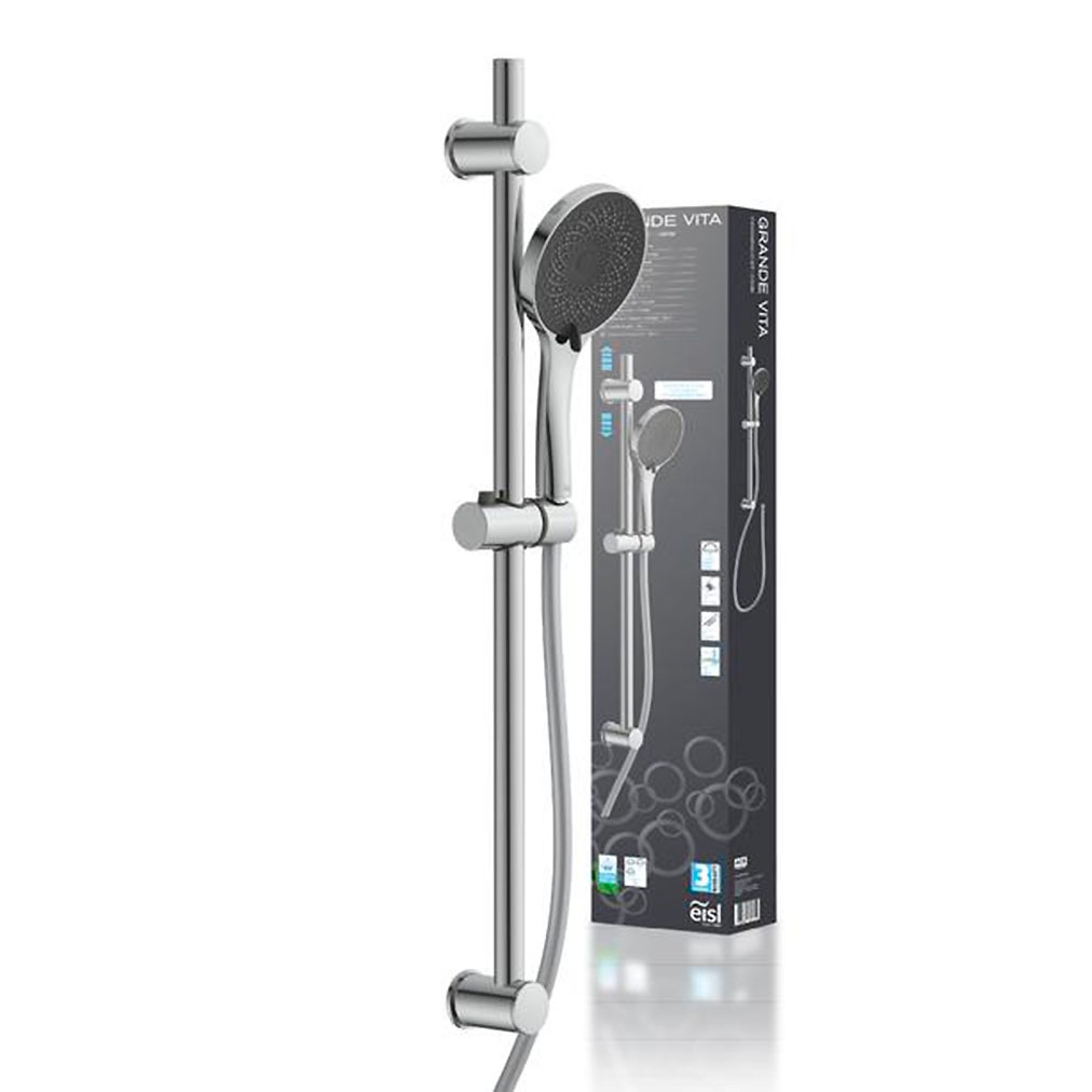 Image of Eisl Stangenbrause-Set "GRANDE VITA" 1 Stk. tlg. Höhenverstellbar / 3-fach verstellbar / Antikalk / wassersparend