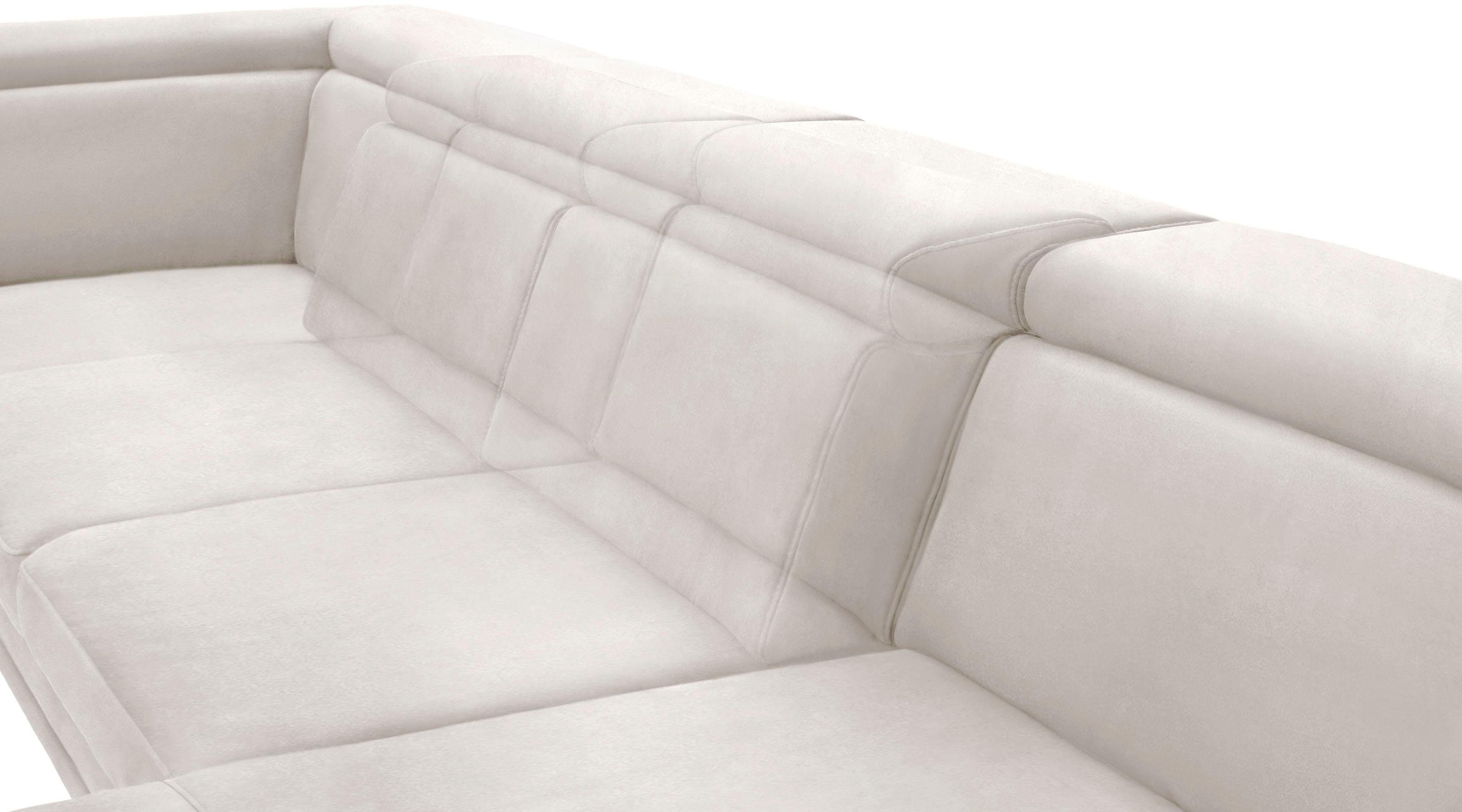 sit&more Wohnlandschaft »Scorpio U-Form«, inklusive Sitztiefenverstellung, mit Kopf- und Armteilverstellung