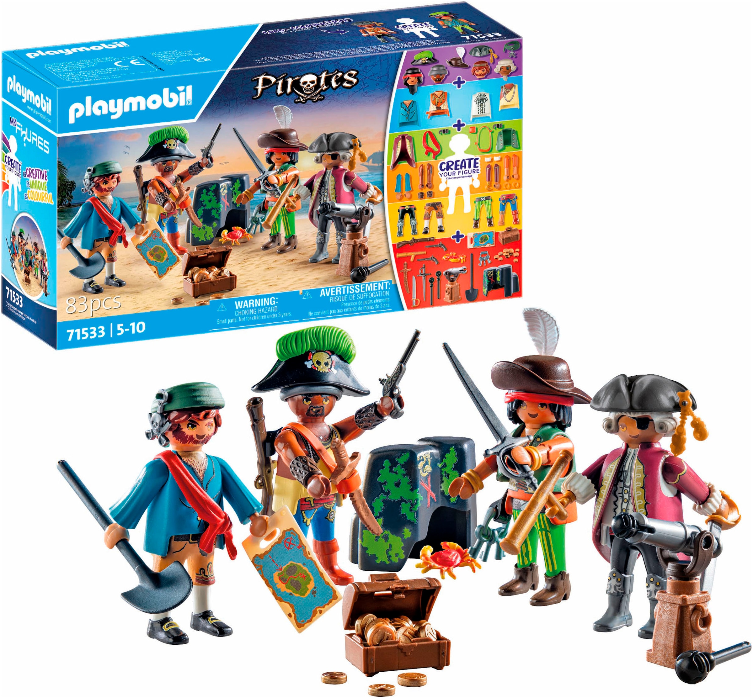 Playmobil® Konstruktions-Spielset »My Figures: Piraten (71533), Pirates« Made in Europe