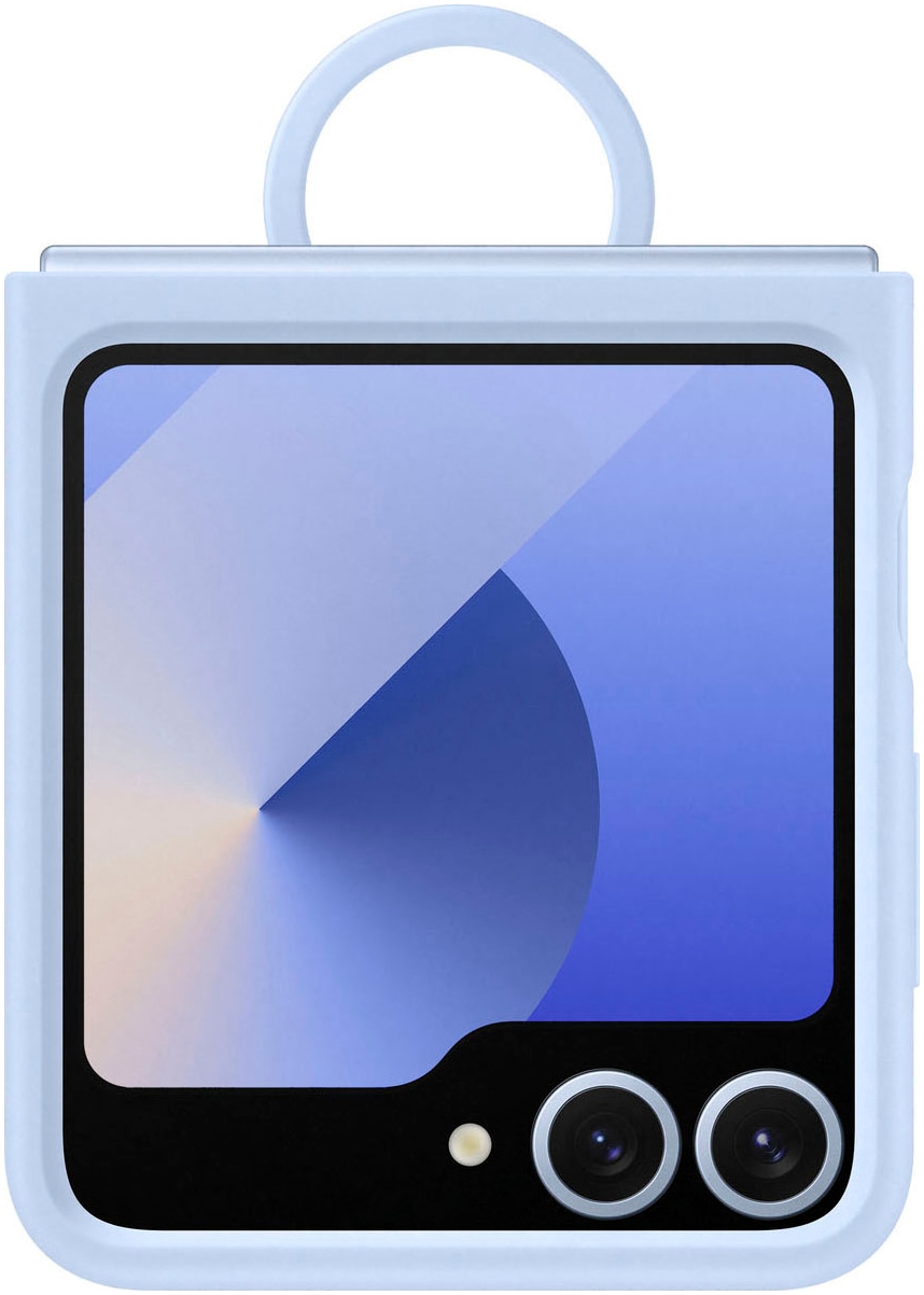Samsung Backcover »Silicone Case with Ring für Galaxy Flip6« Smartphones Backcover, Schutzhülle, Handyschutzhülle, Case, Schutzcase, stossfest