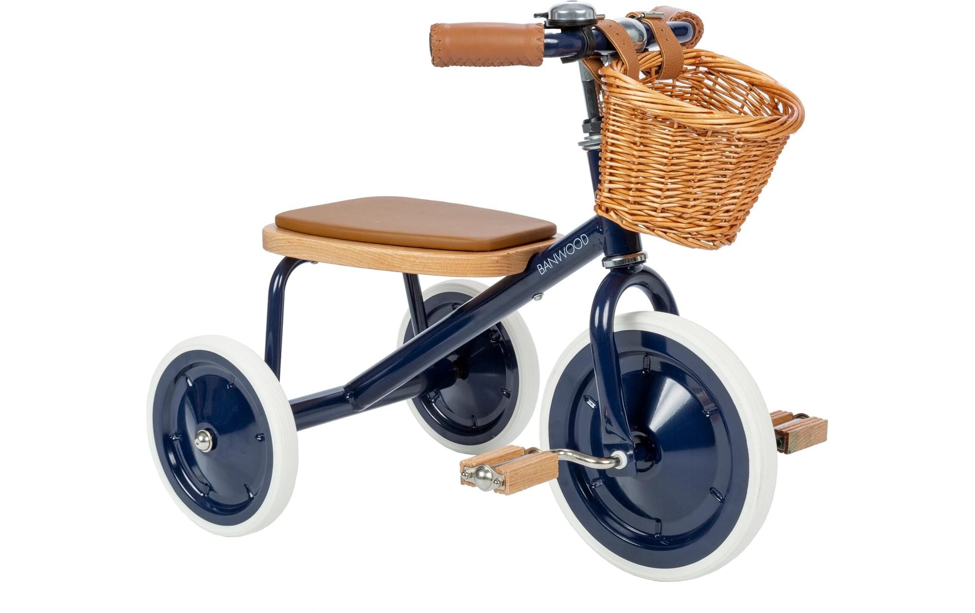   Dreirad »Banwood Trike« Retro-Dreirad mit Korb und Schiebestange