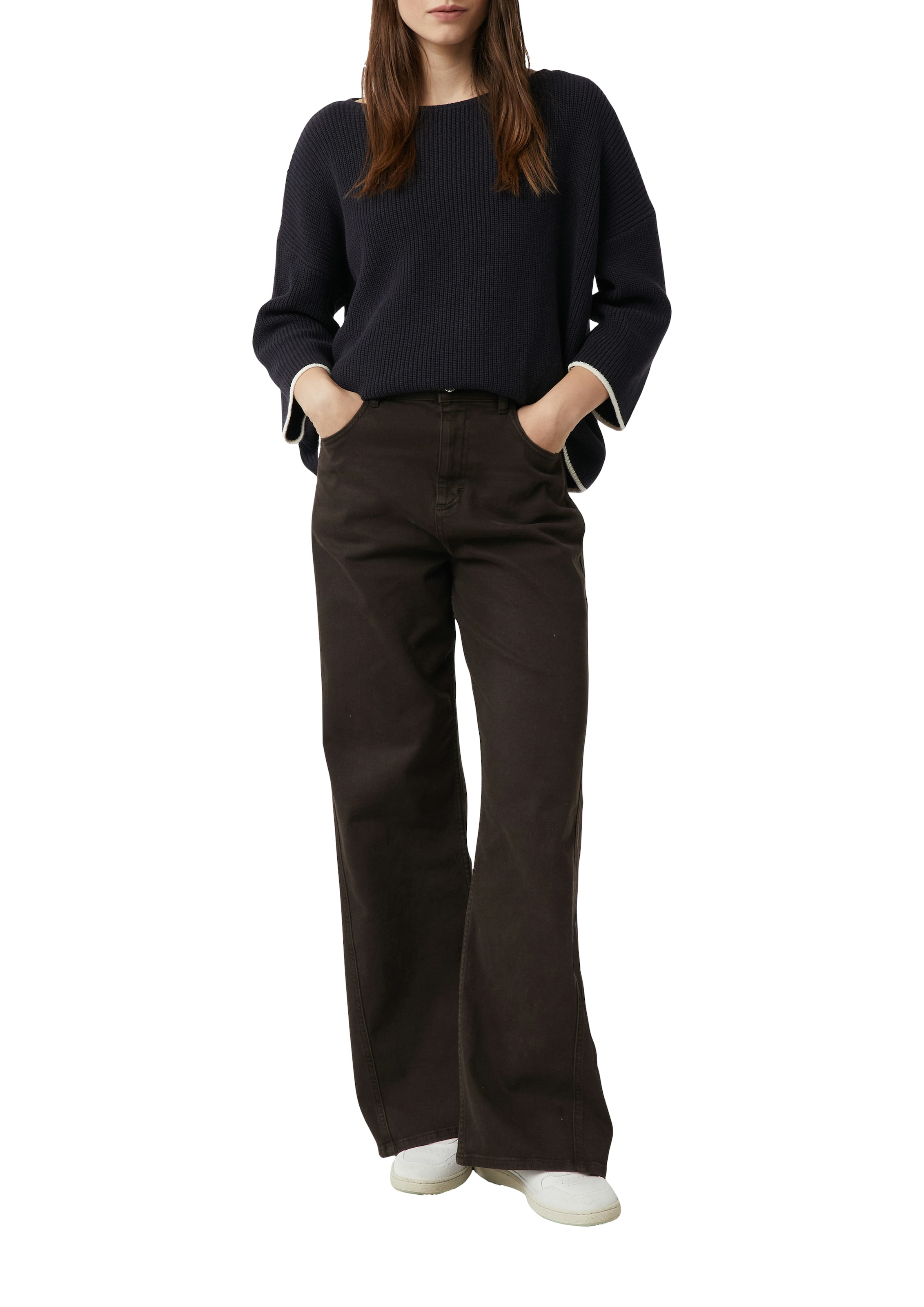 Comma Strickpullover mit Kontrast-Details