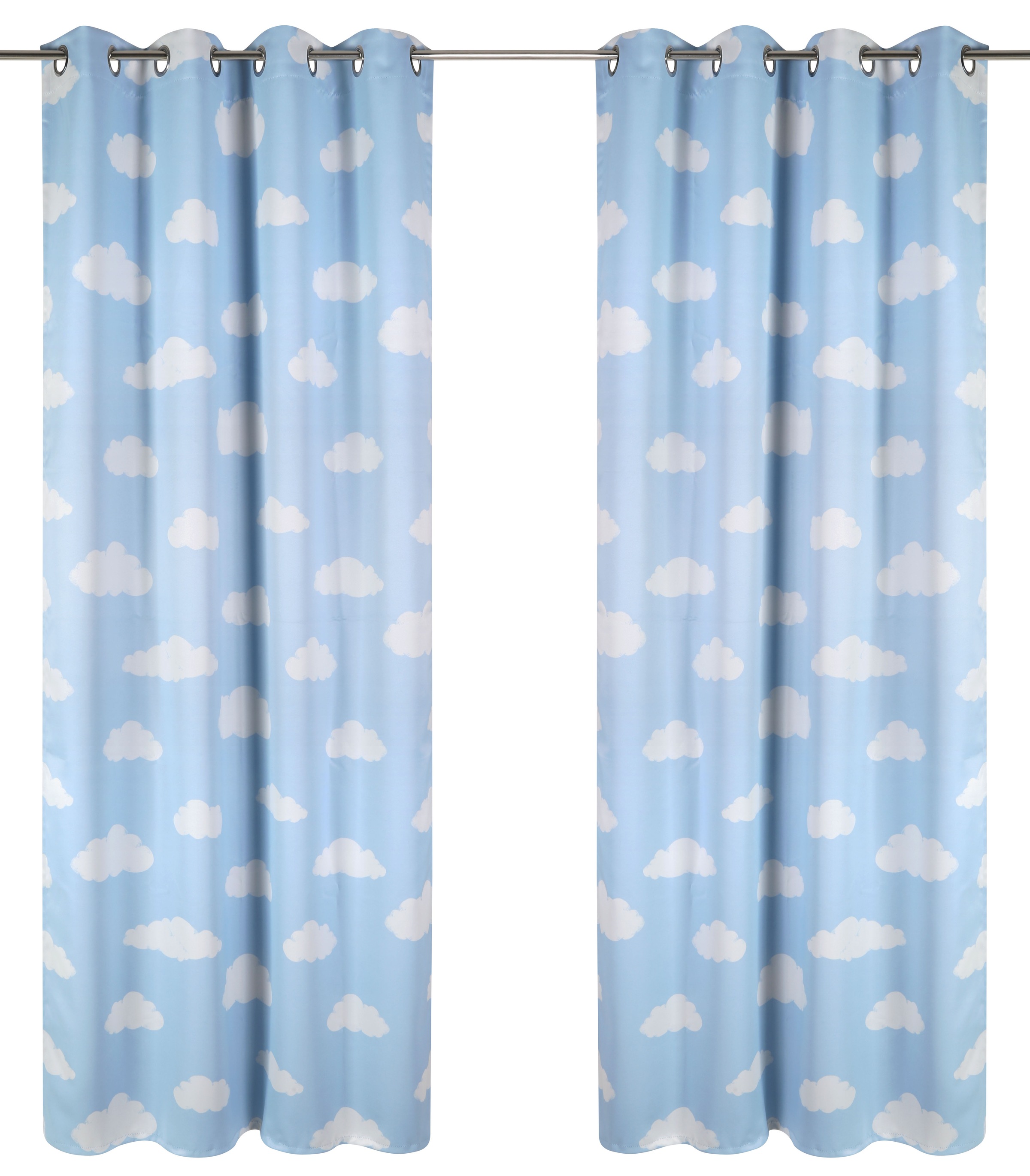 Image of Lüttenhütt Verdunkelungsvorhang »Wolke«, (1 St.), Kindergardine einseitig mit Wolken bedruckt bei Ackermann Versand Schweiz