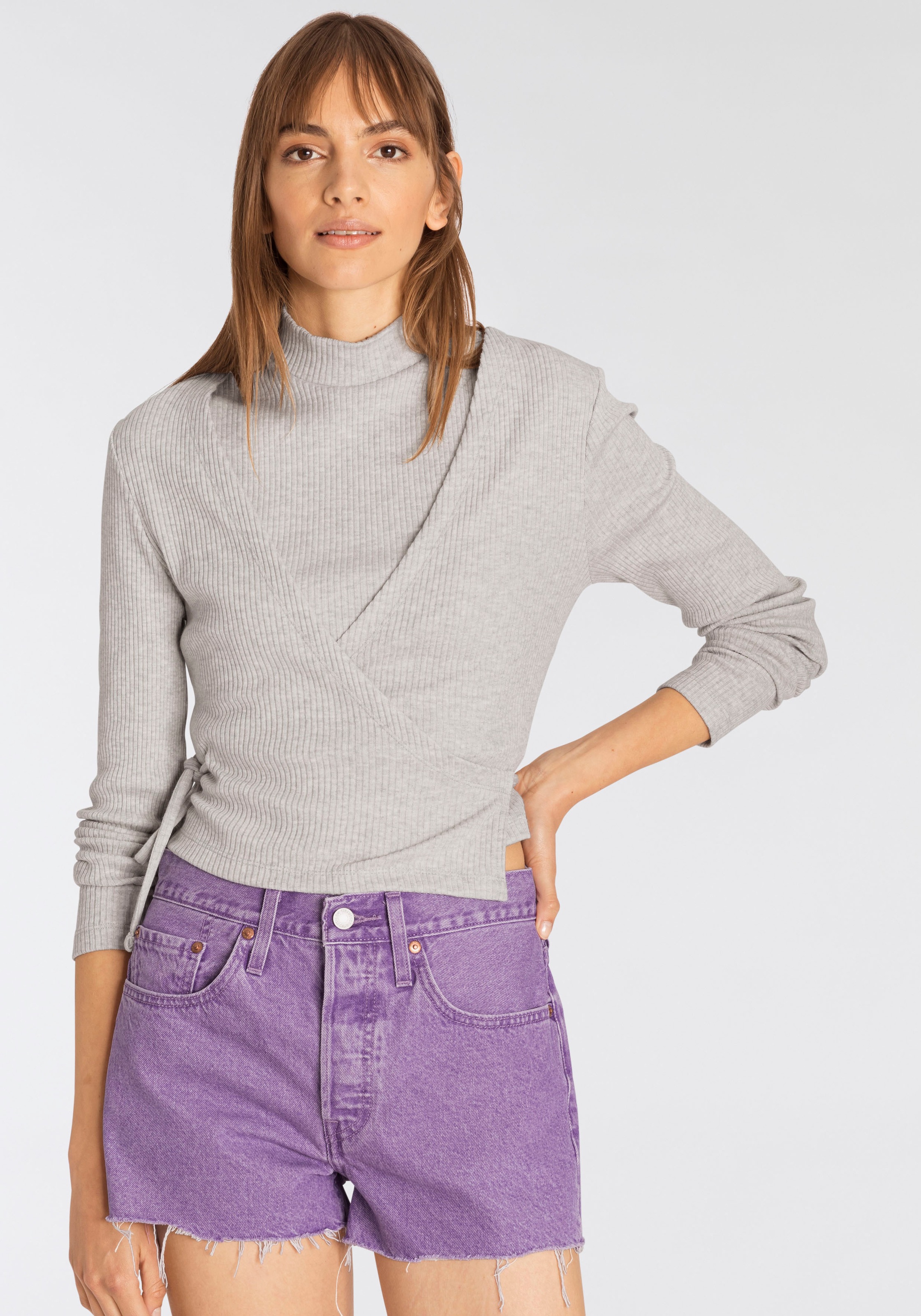 Image of Levi's® 2-in-1-Strickjacke »VEVITER RIB SET«, (mit Top), Top mit hohem Kragen bei Ackermann Versand Schweiz