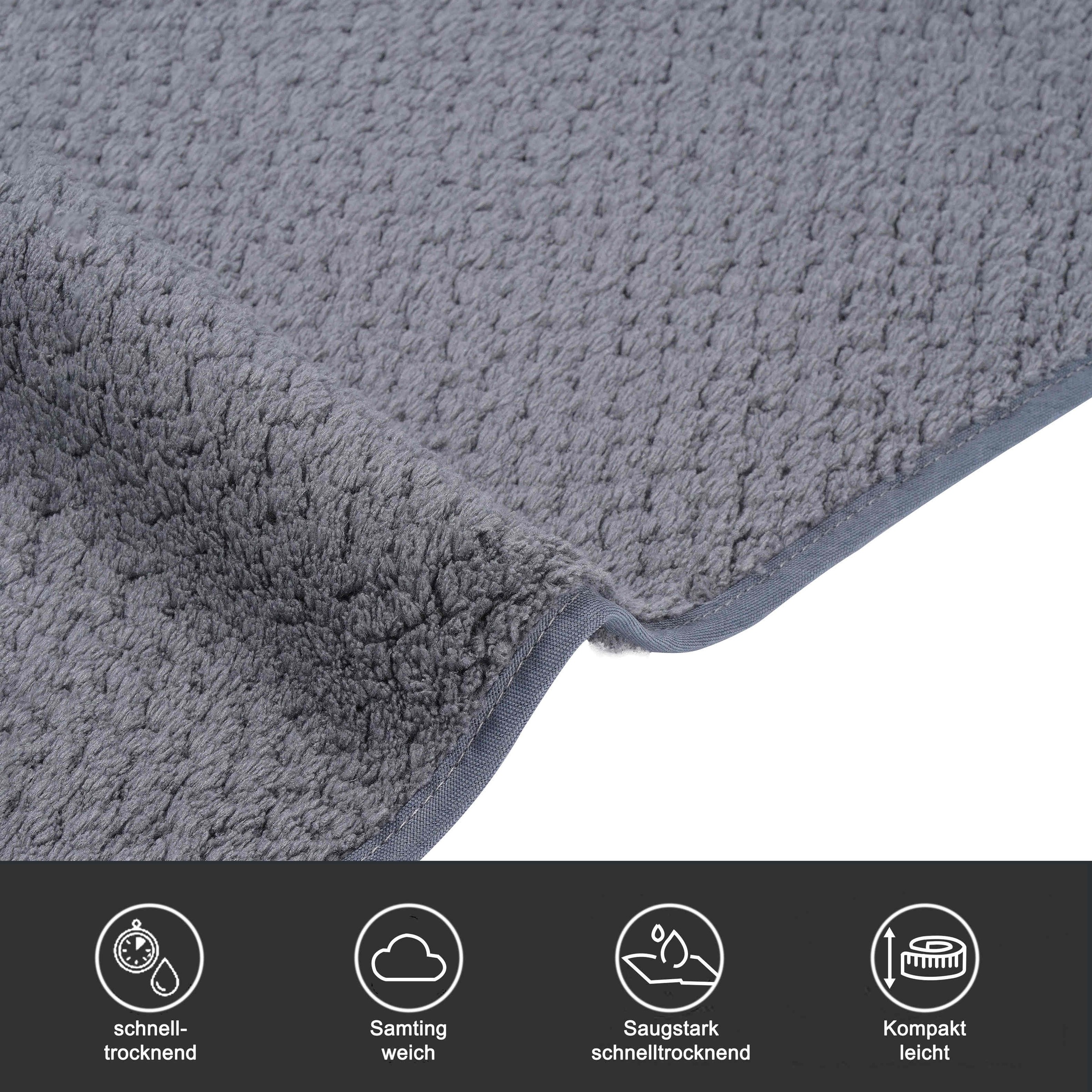 GOODproduct Serviettes »Parris, diverse Grössen, ideal als Sporthandtuch, Reisehandtuch« sehr leicht, kompakt, schnelltrocknend, Mikrofaser, mit Waffelmuster