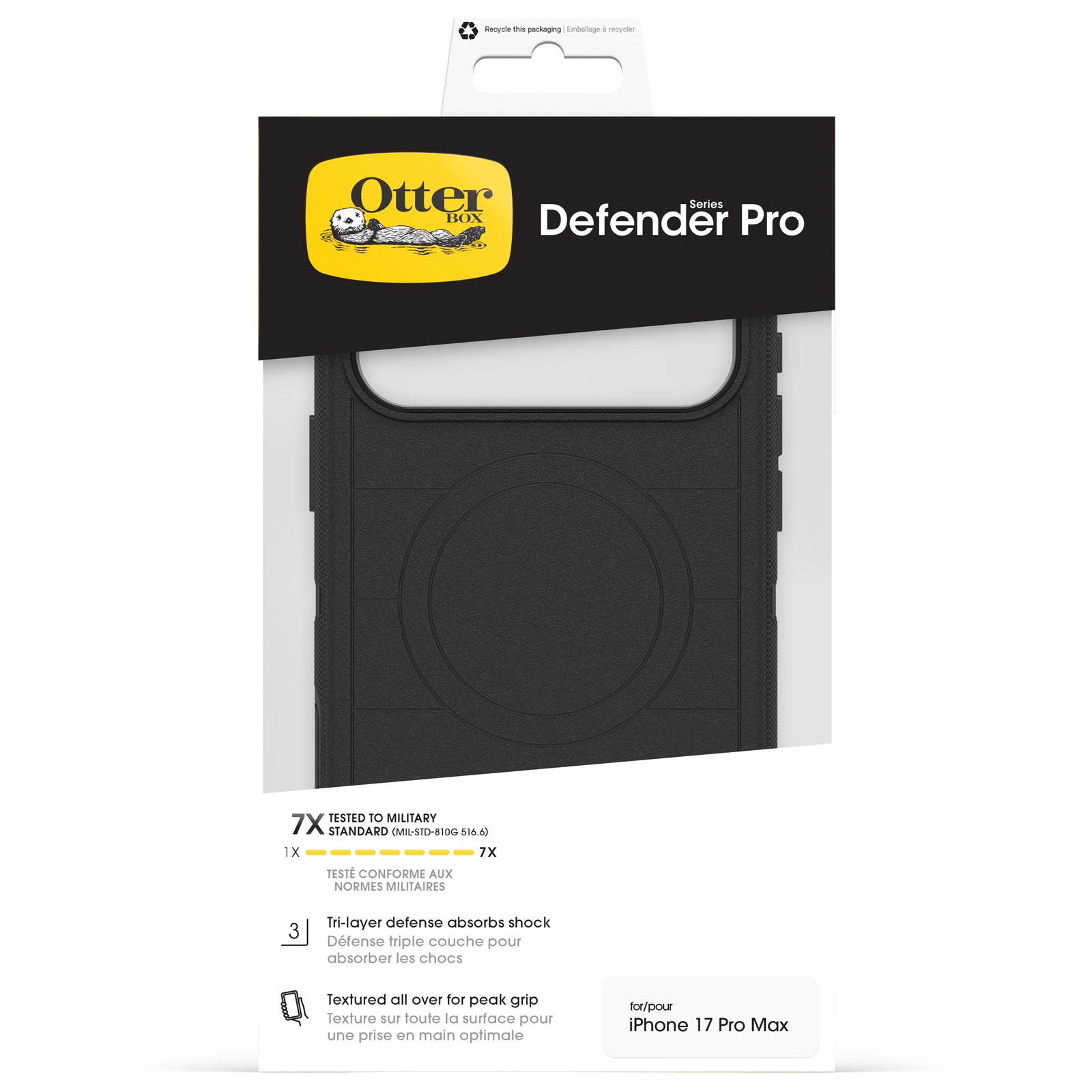 Otterbox Handyhülle »Defender Series Pro mit MagSafe für Apple iPhone 17 Pro Max« Apple iPhone 17 Pro Max Backcover, Schutzhülle, Handyschutzhülle, Case, Schutzcase, stossfest