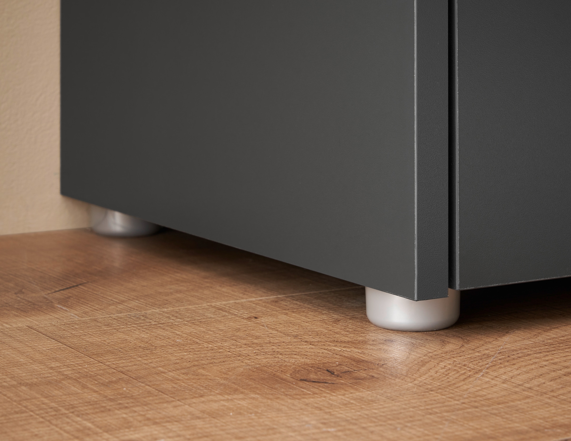 INOSIGN Waschbeckenunterschrank »CITY/GIRON, Waschtisch mit Griffmulde, Badschrank in zeitlosem Design«, in den Farben Weiss und Anthrazit verfügbar, viel Stauraum