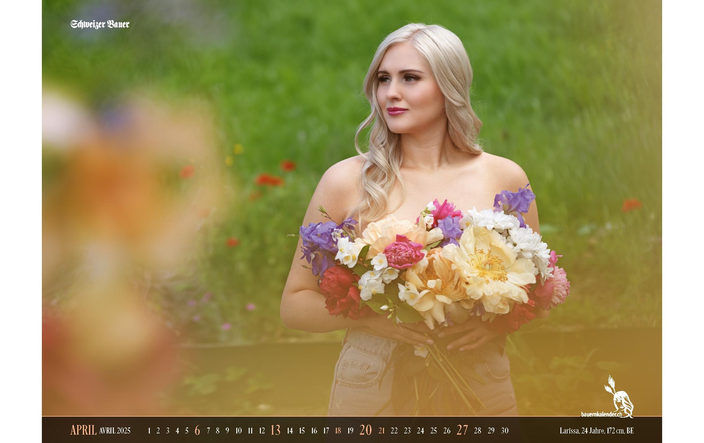 Wandkalender »Calendaria Bauern Girls 2025«