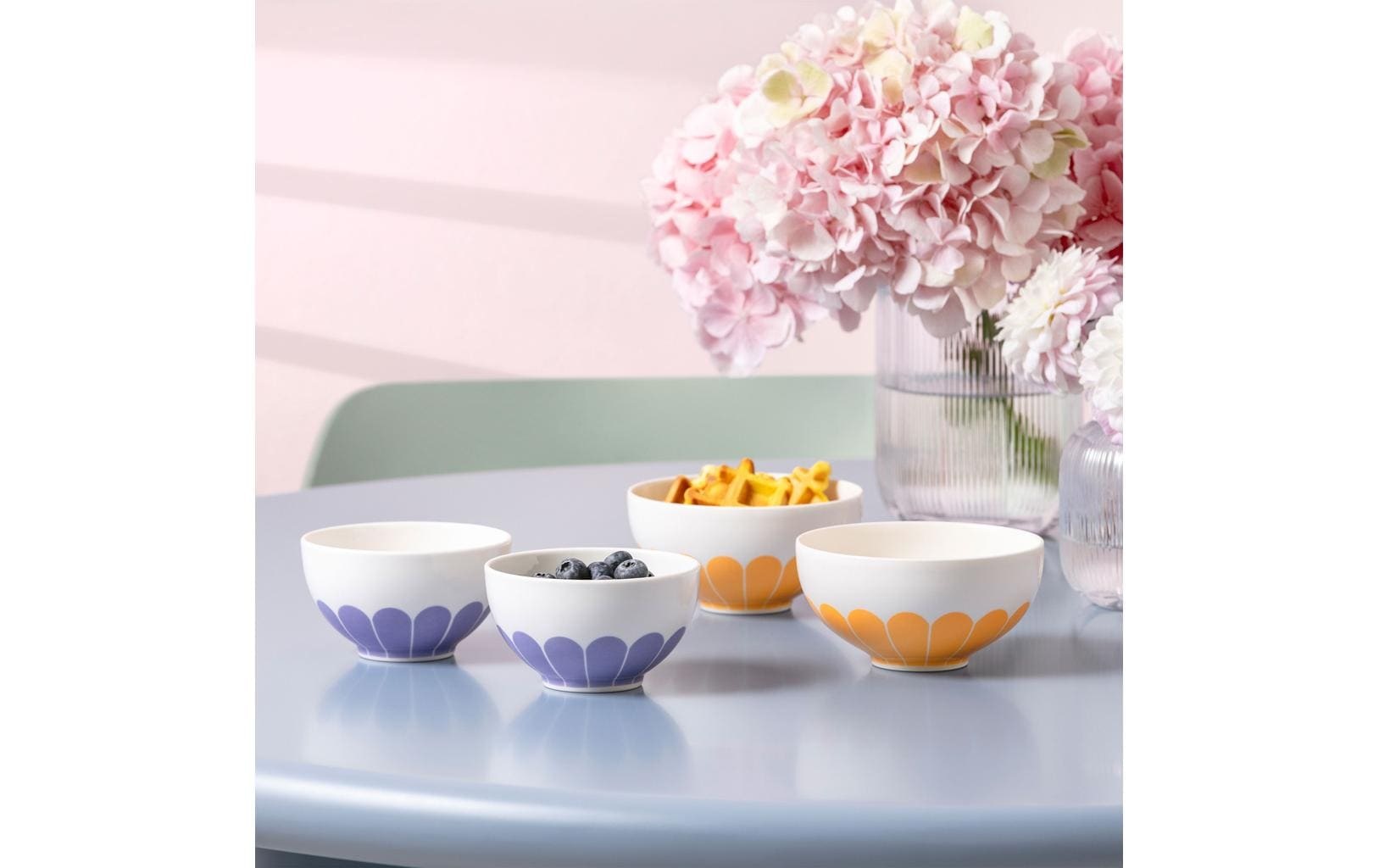 Villeroy & Boch Schale "Fleur Couleur 4 Stück" aus Porzellan