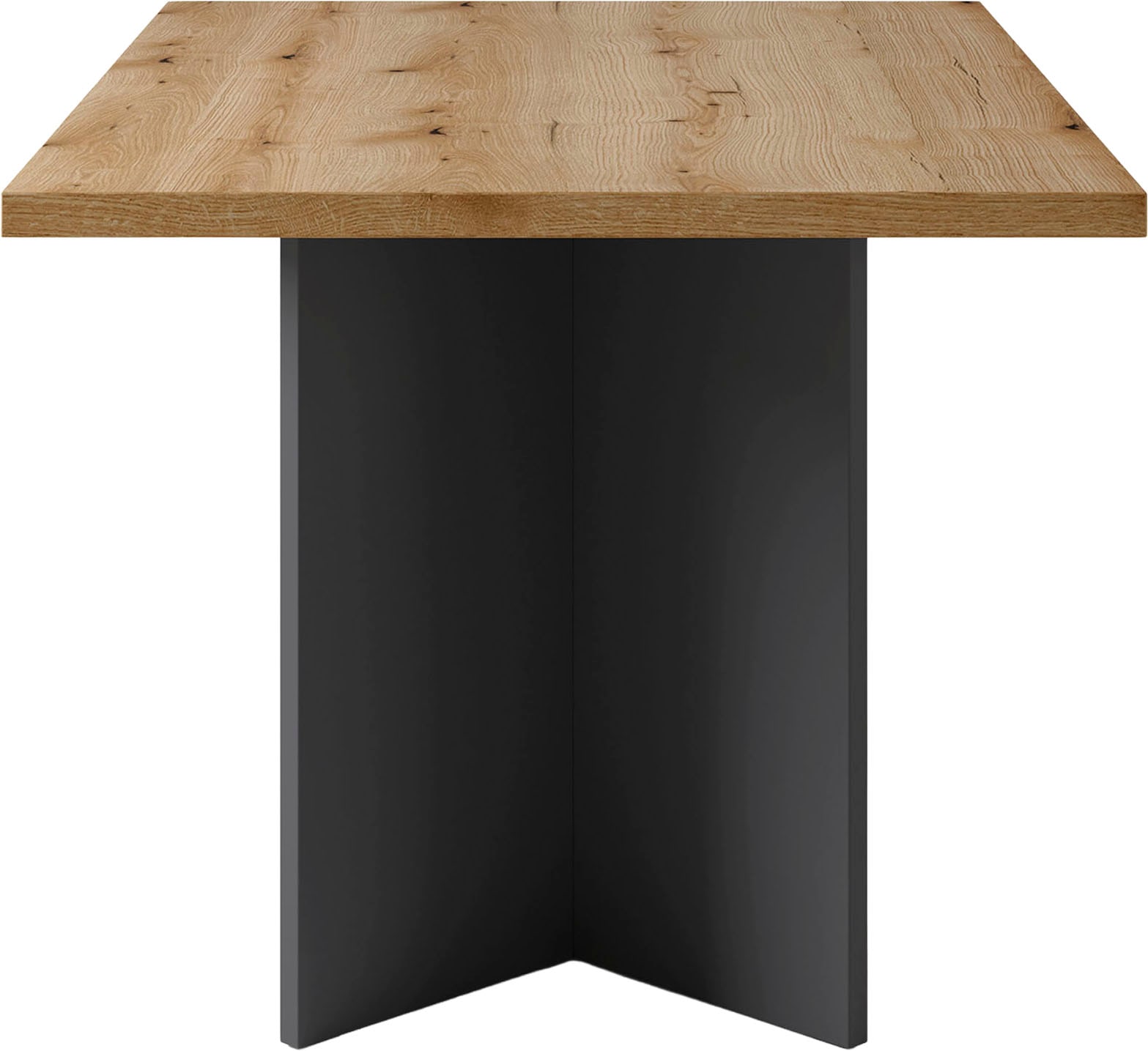 byLIVING Table de salle à manger »Marten« 1 cuis tlg. moderner Wangentisch in Eiche Nachbildung, 140 und 160 cm