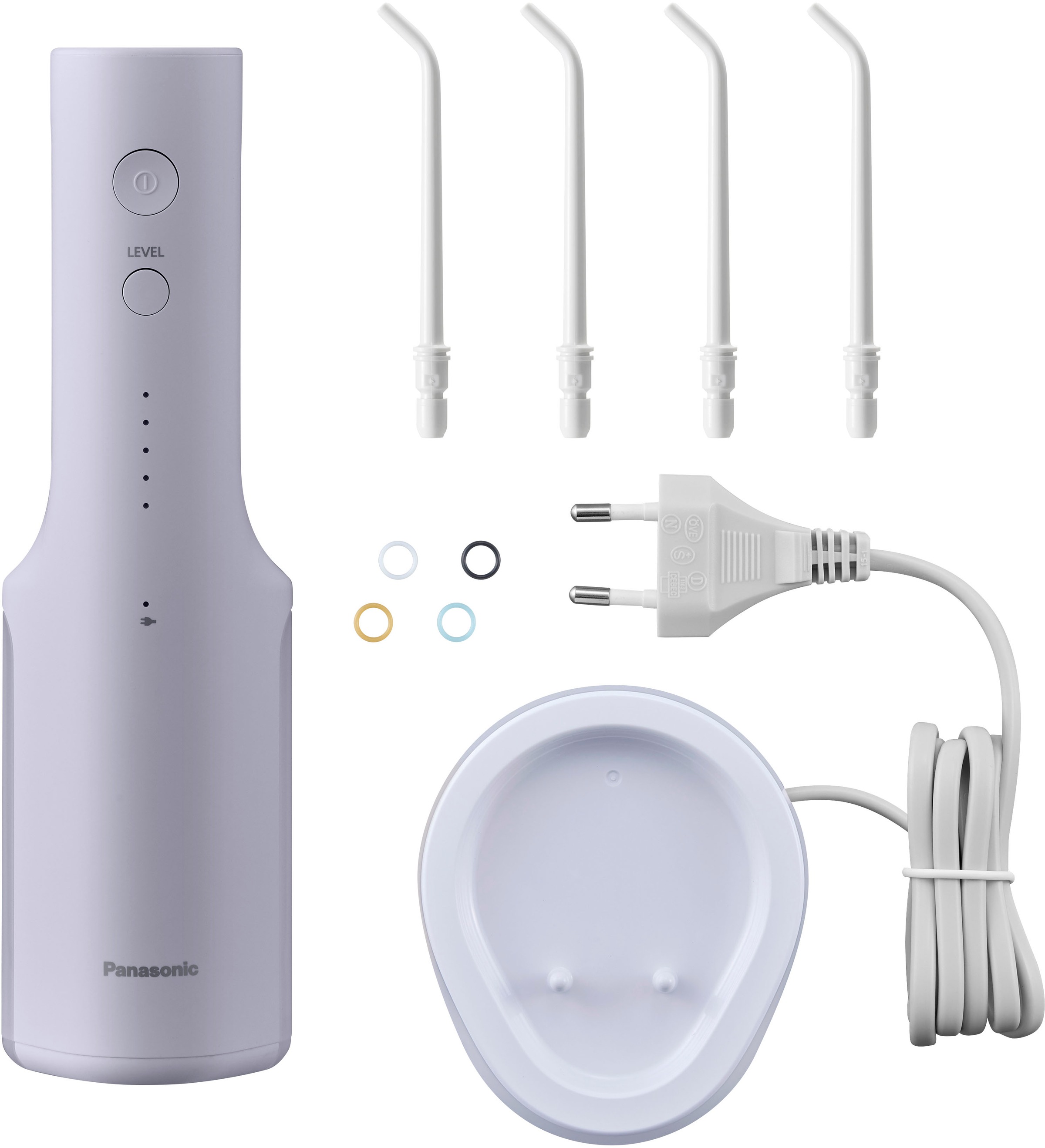 Panasonic Douche buccale »EW-DJ27-V303« 4 cuis Aufsätze Kabellos, 5 Stufen, 200 ml Wassertank, kontaktloses Laden