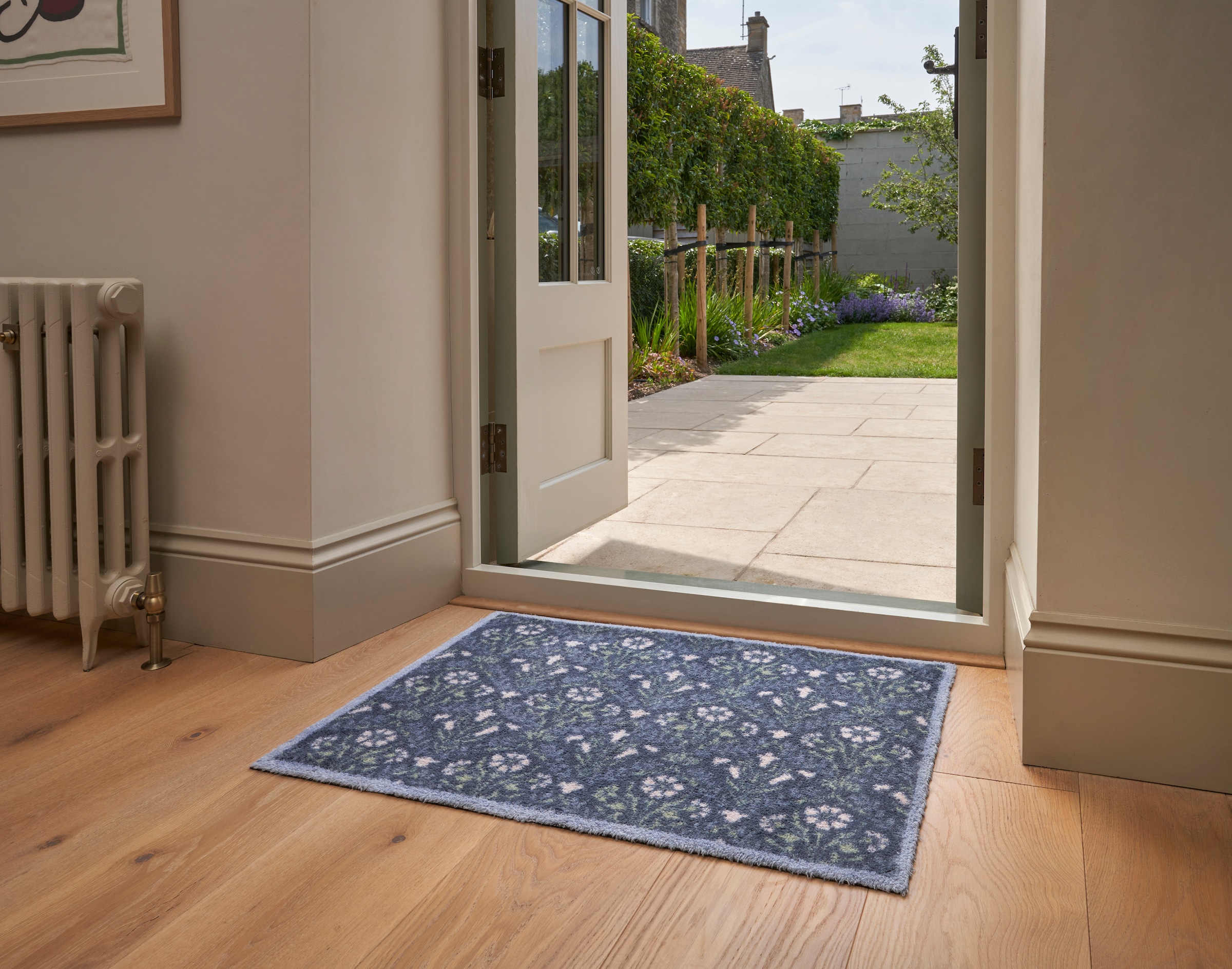 Turtle Mat Tapis de sol »Bellflower Blue« Rectangulaire 9 mm Höhe