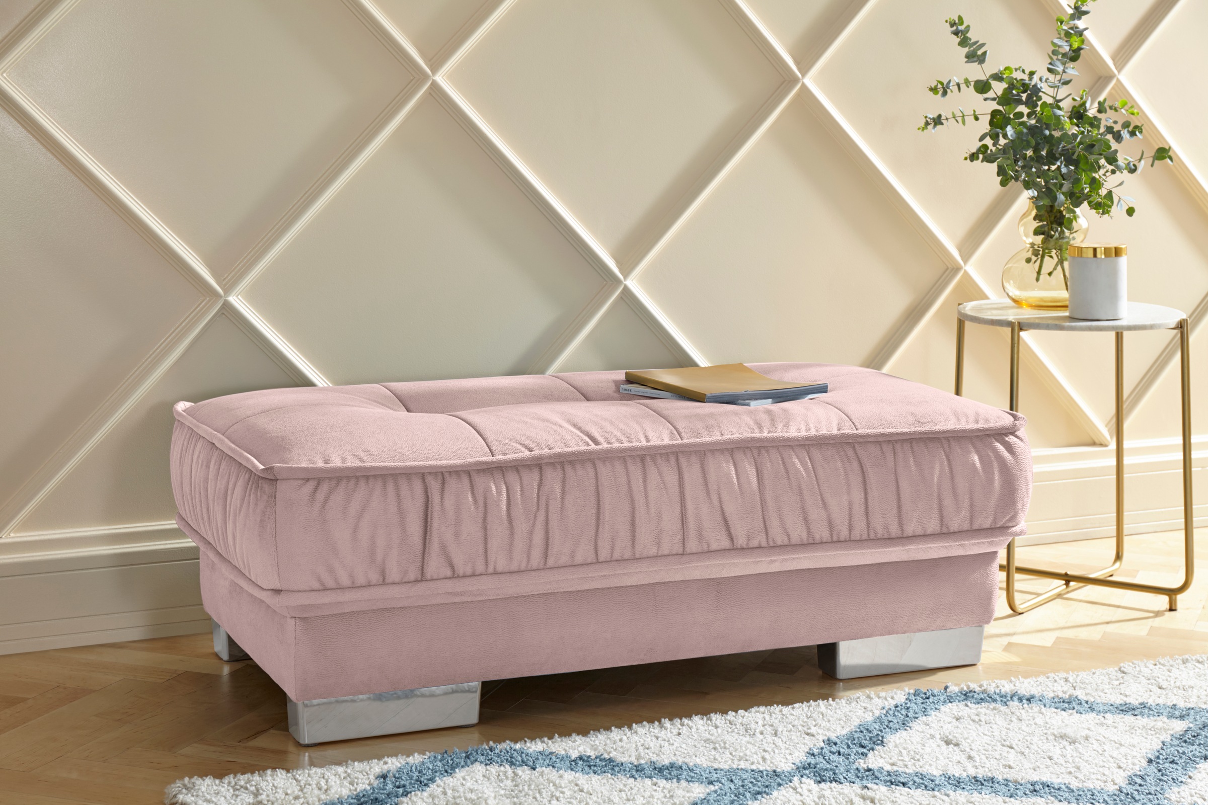 Image of Leonique Hockerbank »Diwan 2«, passend zum "Diwan 2"-Ecksofa, in 3 Bezugsqualitäten bei Ackermann Versand Schweiz