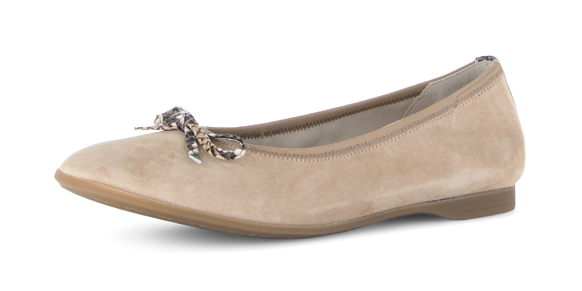 Image of Gabor Ballerina Businessschuh, Flats, Schlupfschuh mit Zierscheife