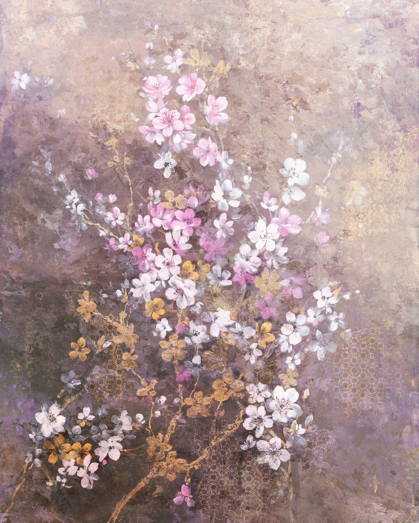 Image of Komar Vliestapete "Digitaldruck Vlies - Hanami - Grösse 200 x 250 cm" bedruckt glatt Wohnzimmer, Schlafzimmer