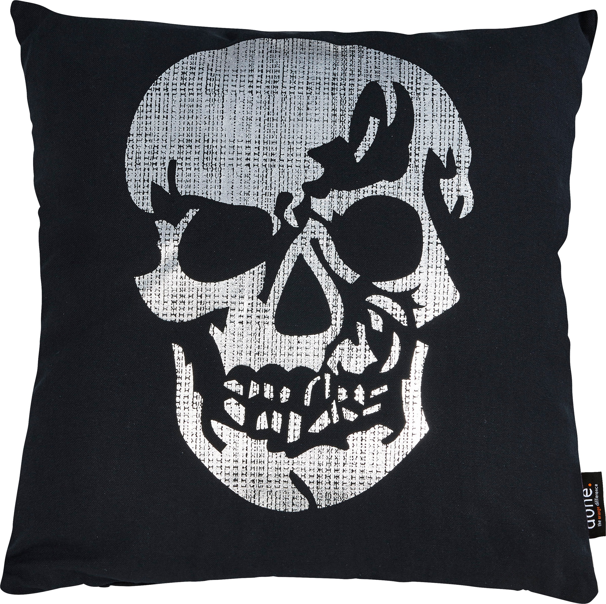 Image of done.® Dekokissen »Stone Skull«, (1 St.), mit Totenkopf-Applikation bei Ackermann Versand Schweiz