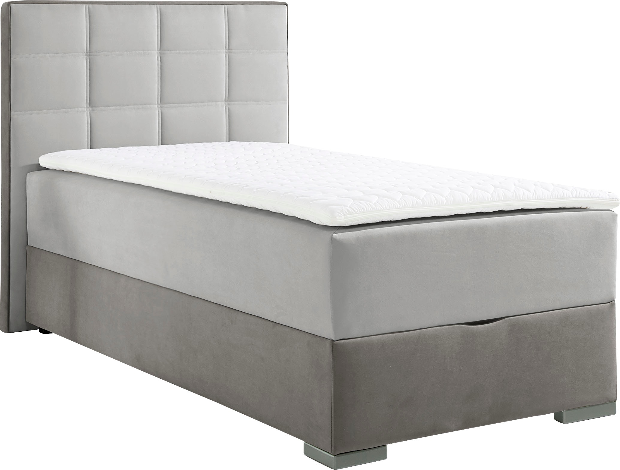 Maintal Boxspringbett mit Bettkasten und Topper