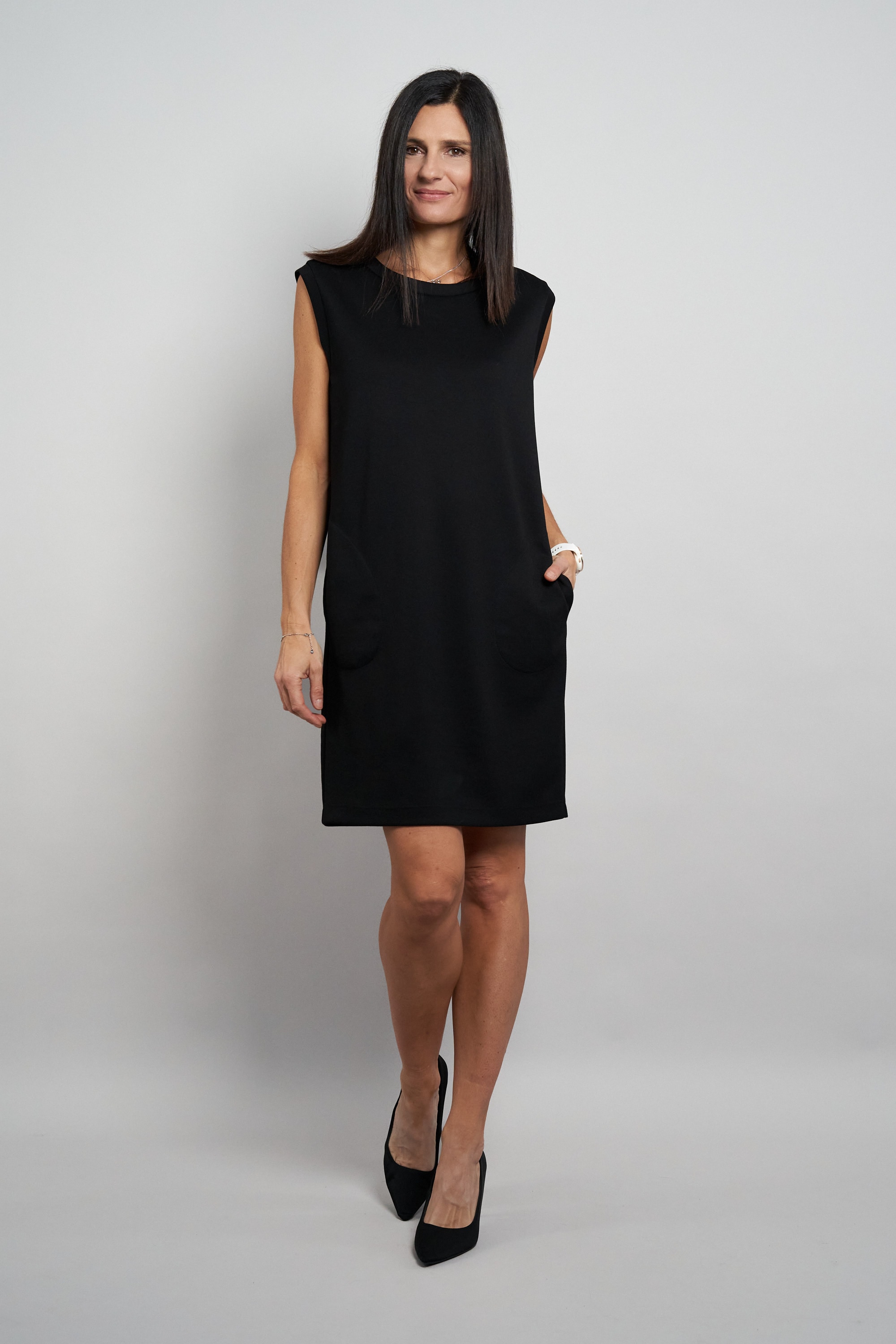 Image of Seidel Moden Shirtkleid "Otto exclusiv" Eingrifftaschen ohne Ärmel - MADE IN GERMANY