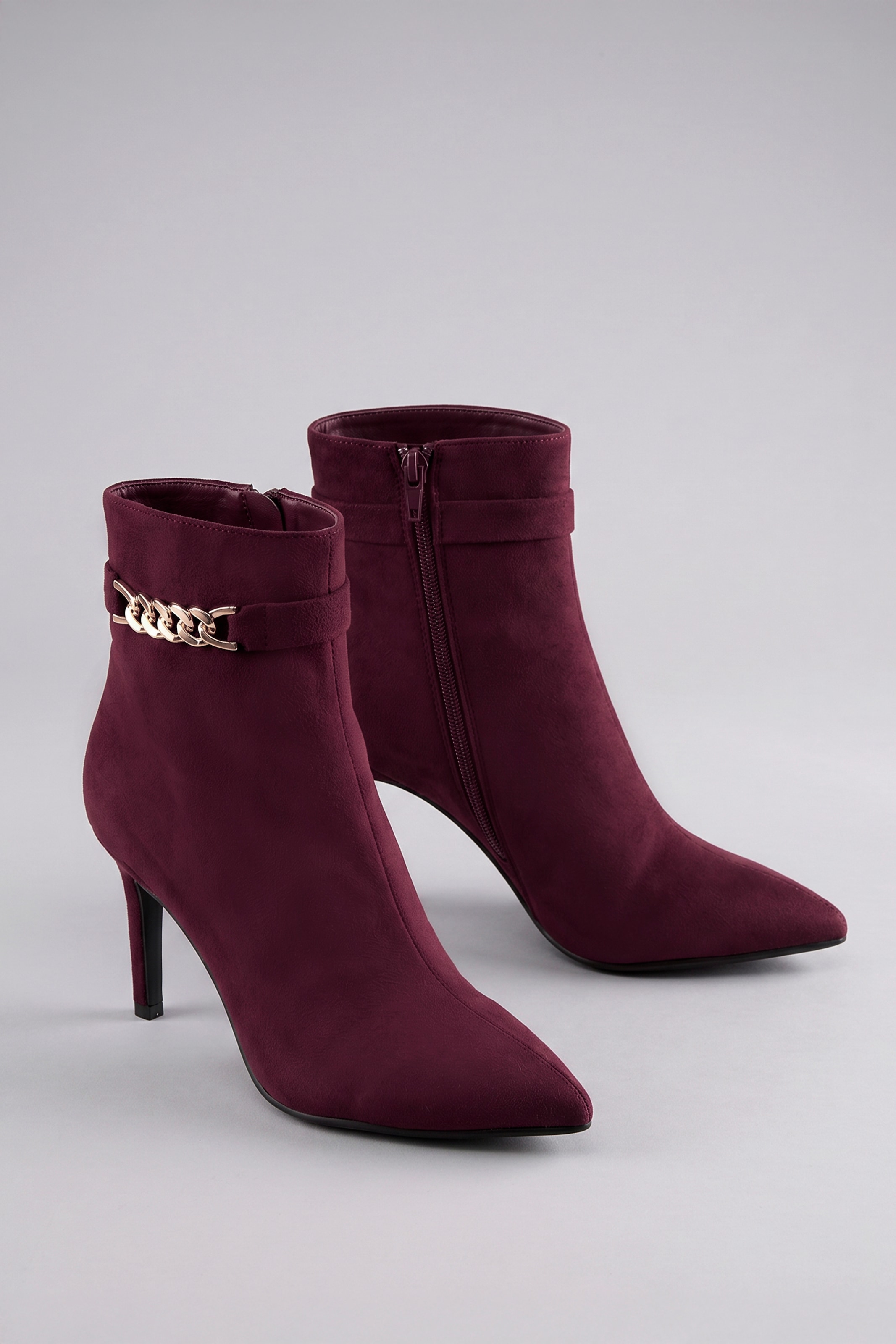 Aniston SHOES Stiefelette Ankle Boots mit goldener Zierkette - NEUE KOLLEKTION