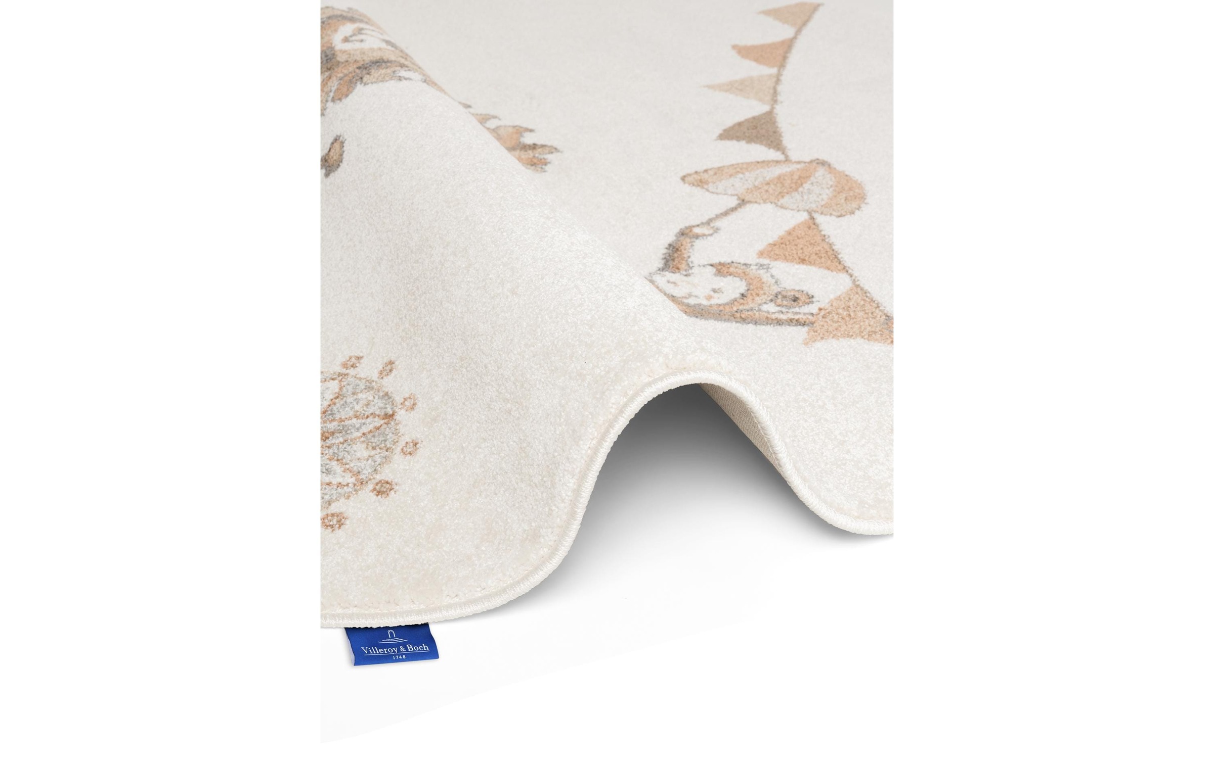 Villeroy & Boch Kinderteppich »Roar like a Lion Teppich« rund 9 mm Höhe Spielteppich weich, Kinderzimmer, Boho Kids Spielunterlage, Tieremotiv