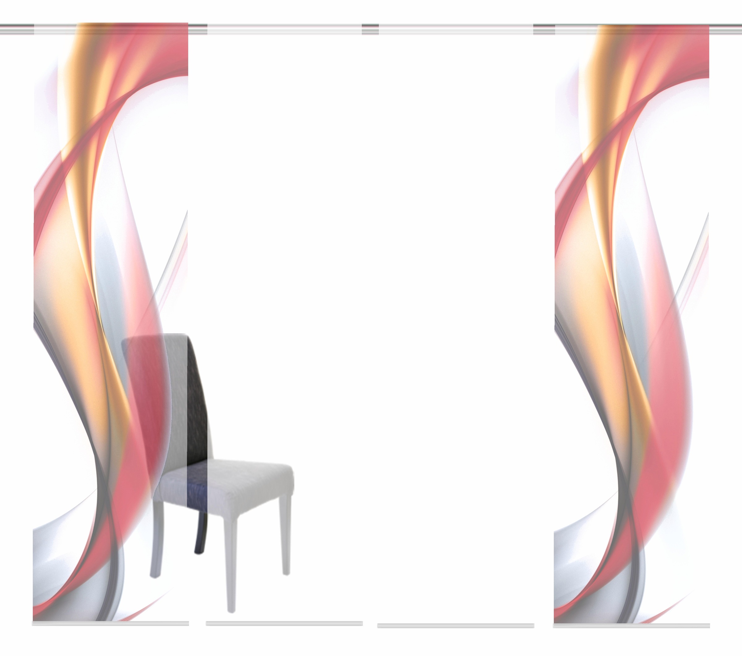 Image of HOME WOHNIDEEN Schiebegardine »FIELDS«, (4 St.), HxB: 245x60, inkl. Befestigungszubehör bei Ackermann Versand Schweiz