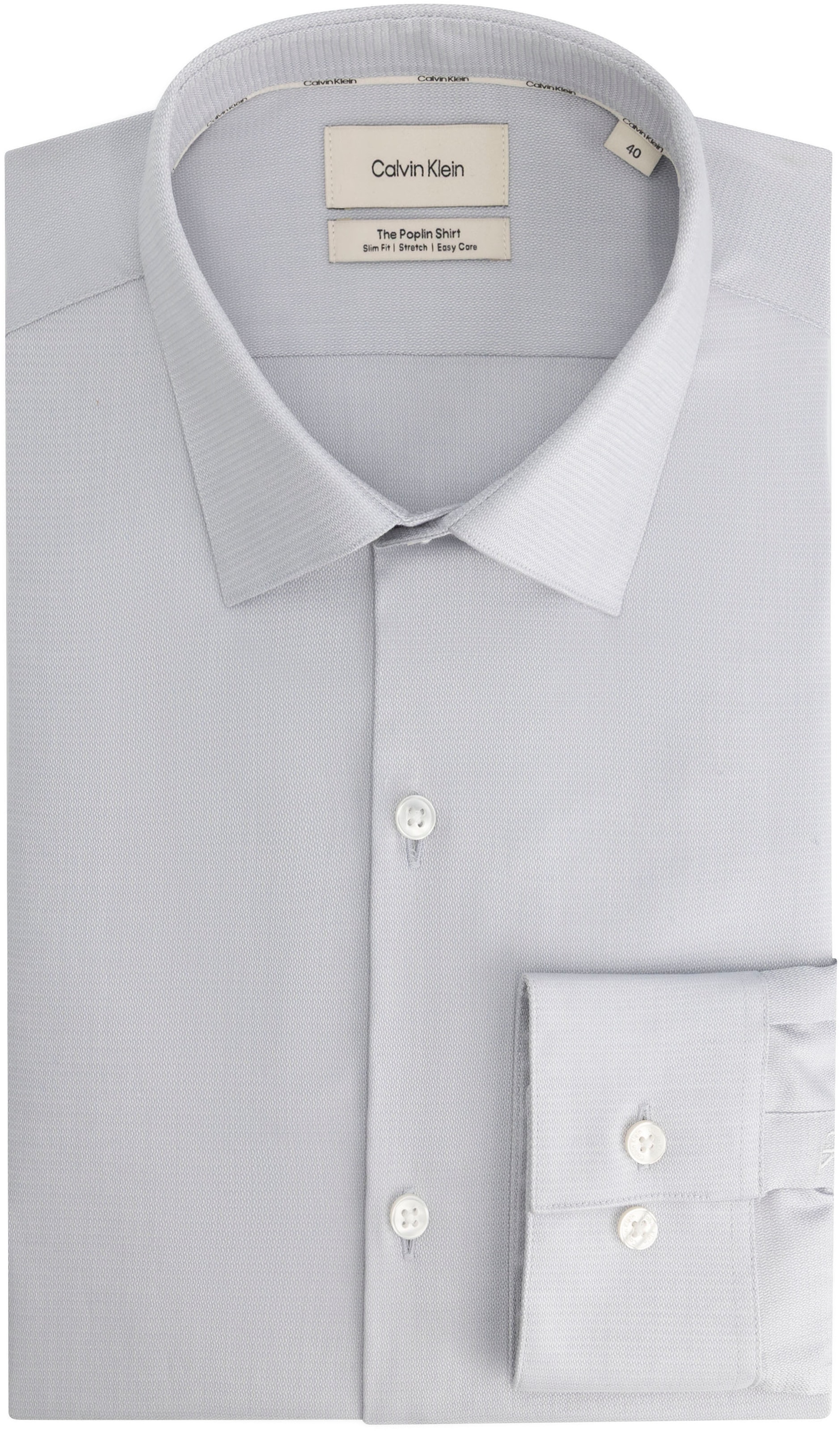 Calvin Klein Chemise d'affaires »SLIM ESNTL POPLIN STR SLD« Slim fit mit Knopfleiste