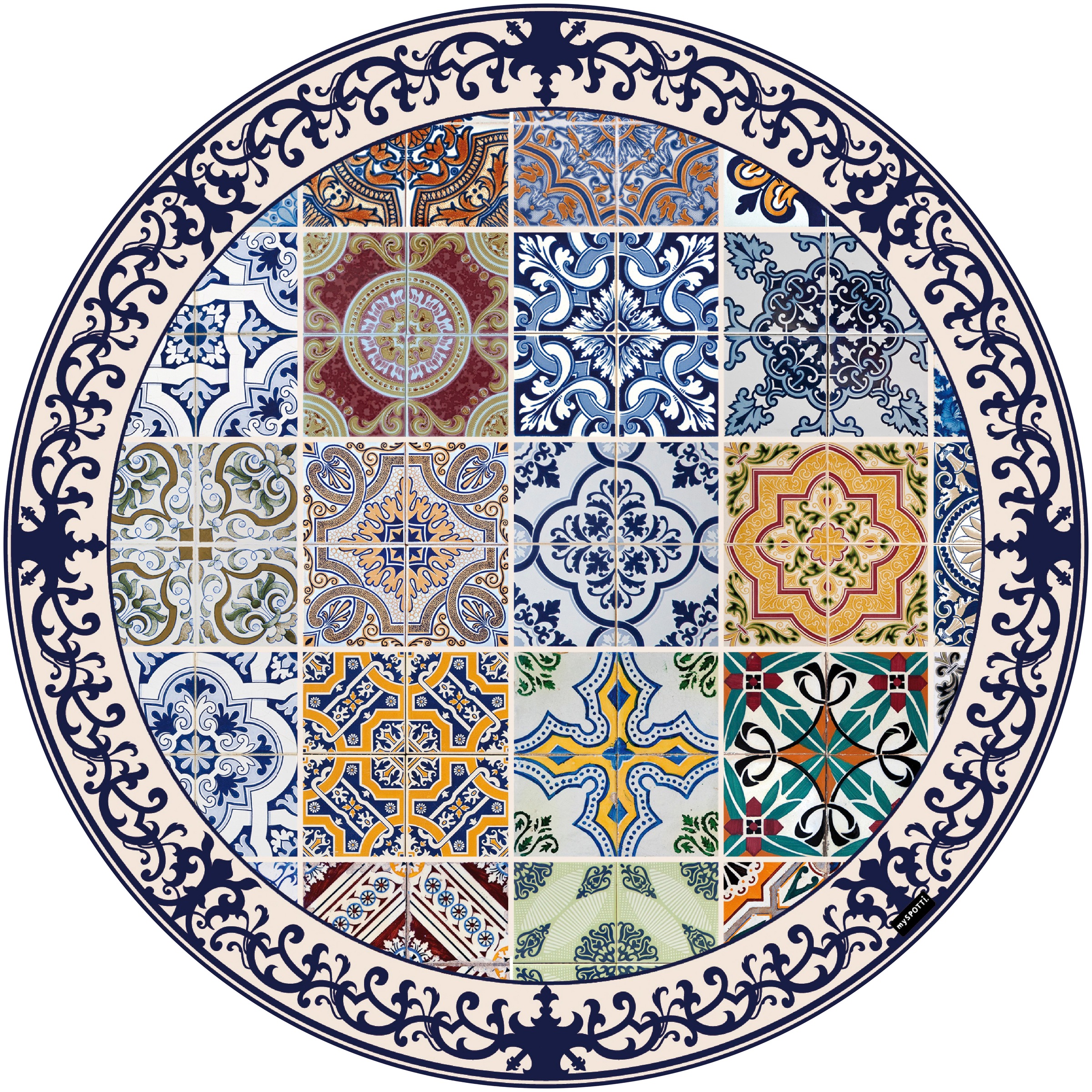 Image of MySpotti Vinylteppich »Buddy Pablo«, rund, 0,5 mm Höhe, rund, wasserfest und statisch haftend bei Ackermann Versand Schweiz