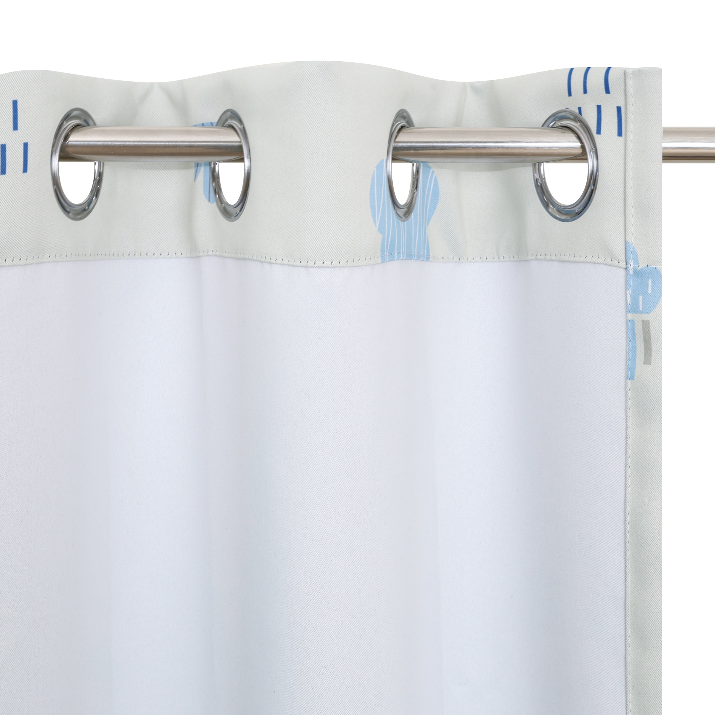 GOODproduct Rideau »Maurrice« Œillet 1 cuis tlg. opaque, suspension à œillets, facile d'entretien, design éléphant