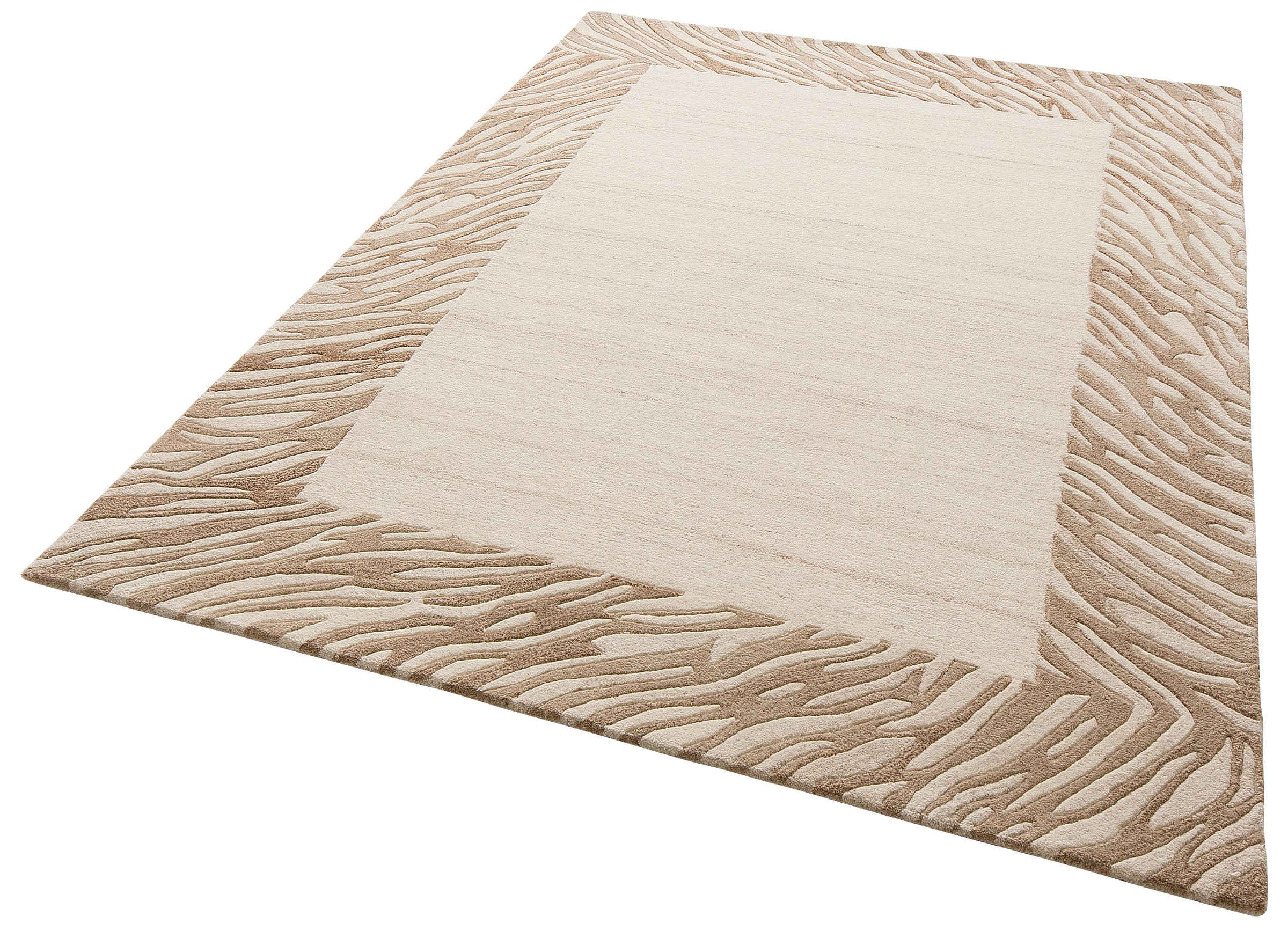 Image of Theko Exklusiv Wollteppich »Kübra«, rechteckig, 14 mm Höhe, reine Wolle, mit Bordüre, Wohnzimmer bei Ackermann Versand Schweiz