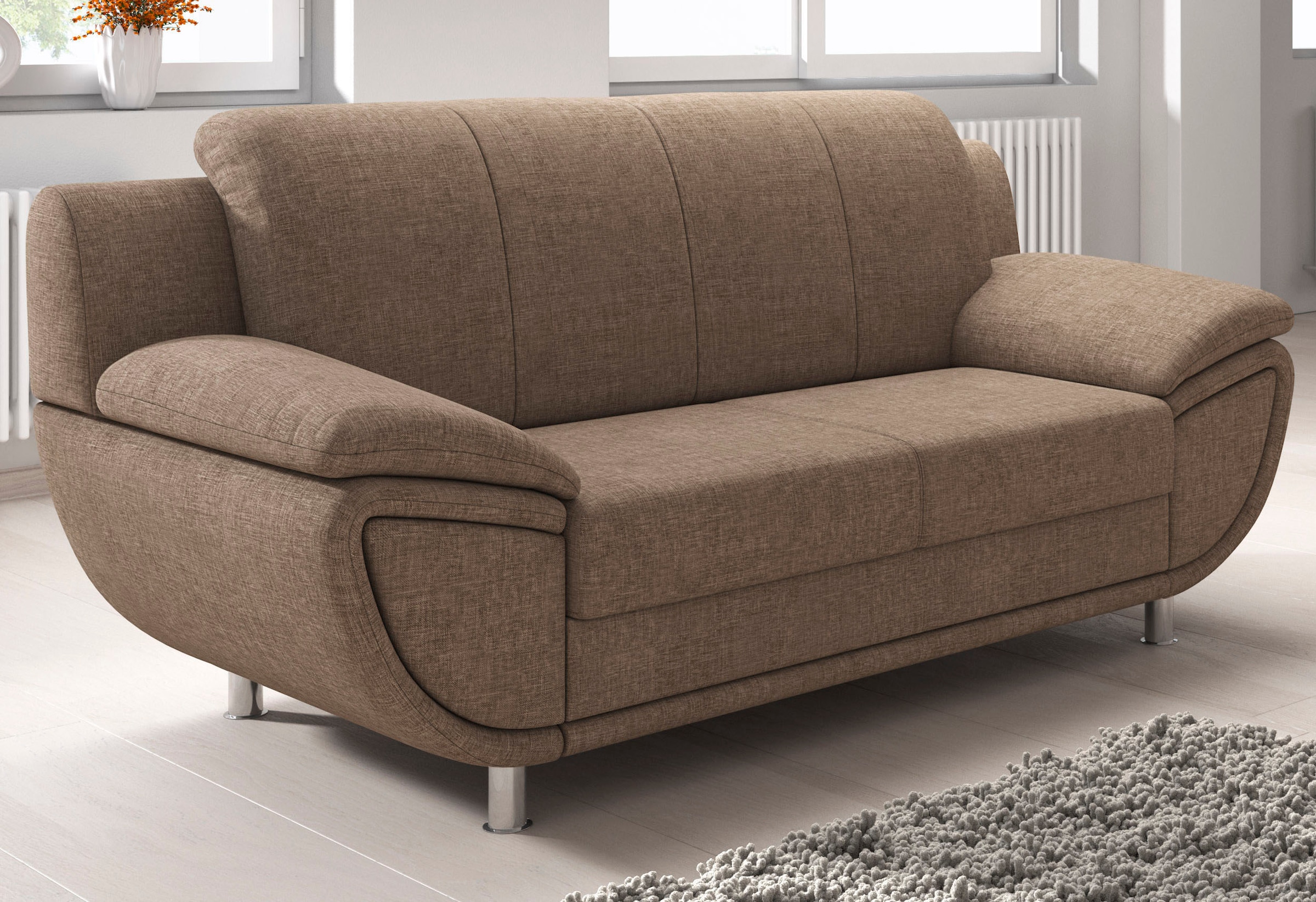 TRENDMANUFAKTUR 2-places »Rondo II, zeitlos und bequem, Breite 178cm« au choix avec ressorts confortables, avec accoudoirs extra larges