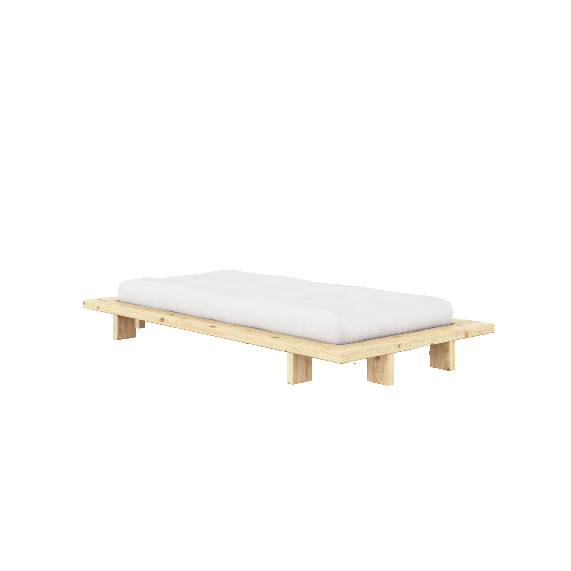 Karup Design Bettgestell »Bettgestell JAPAN BED Futonbett aus FSC®-zertifiziertem Massivholz« Mit Lattenrost,  zeitlos, bequem & in mehreren Farben und Grössen erhältlich.