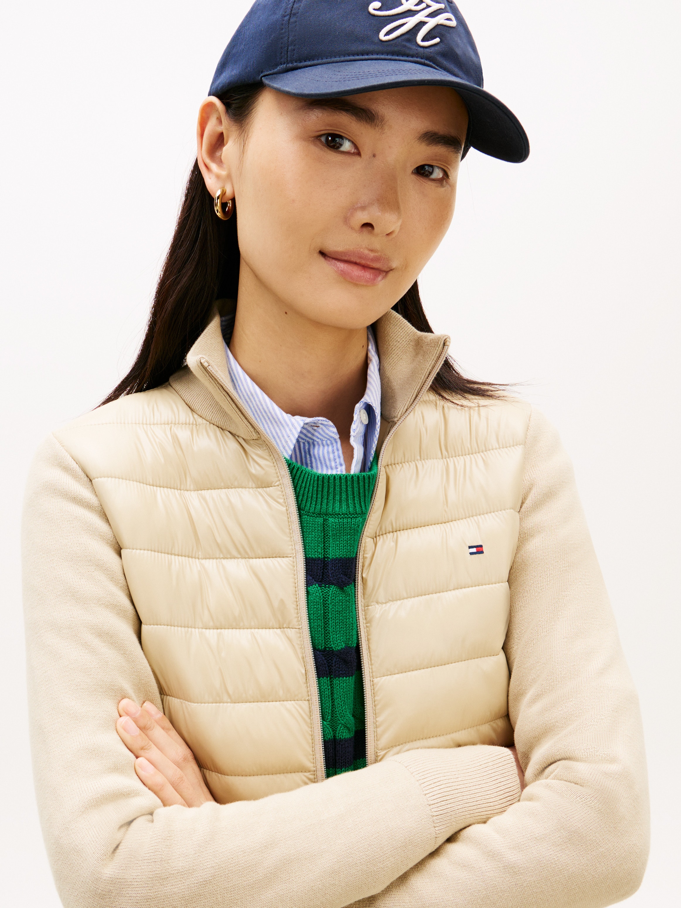 Tommy Hilfiger Veste matelassée »LW KNIT MIX PADDED JACKET«