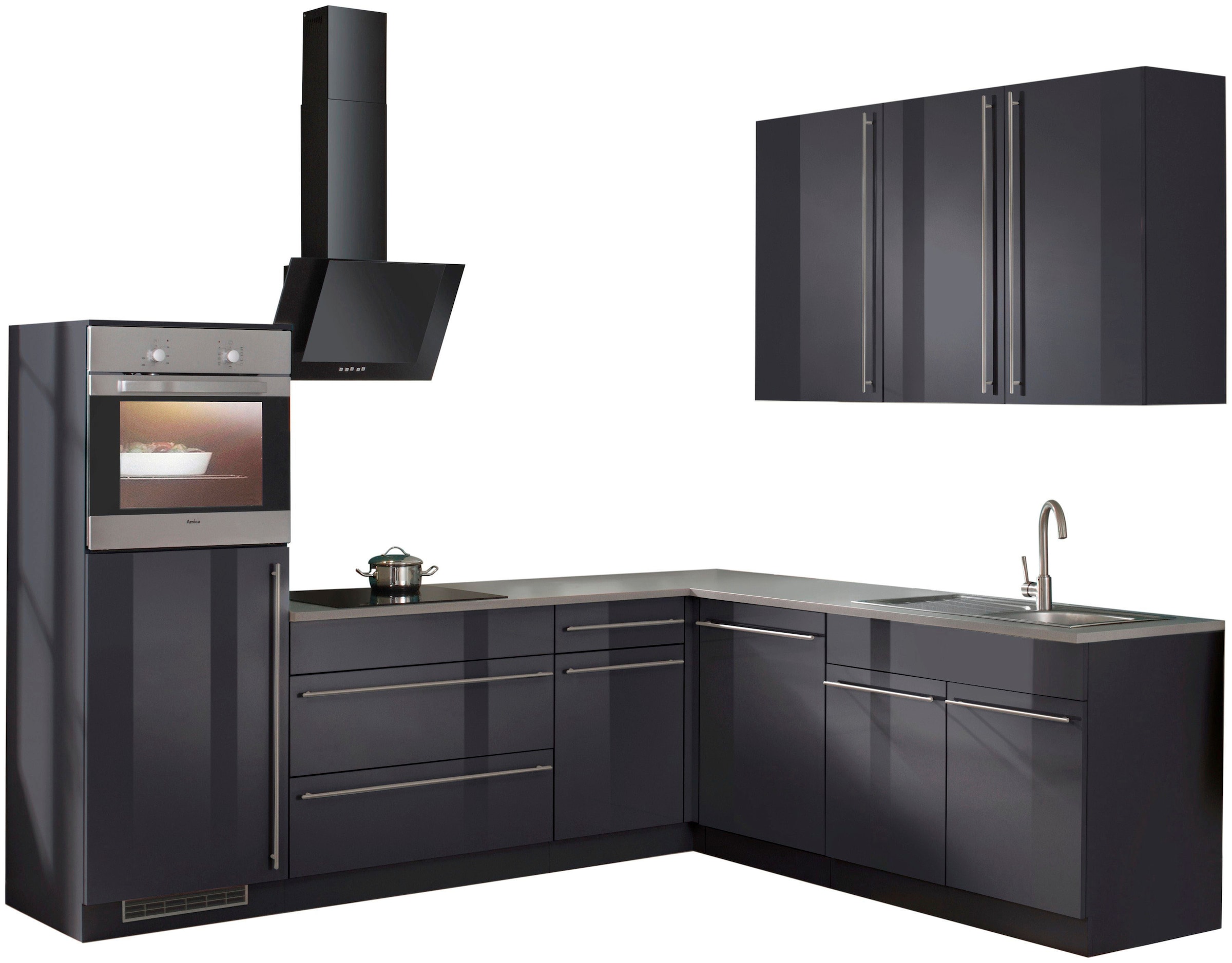 Image of wiho Küchen Winkelküche "Chicago" ohne E-Geräte, Stellbreite 260/220 cm