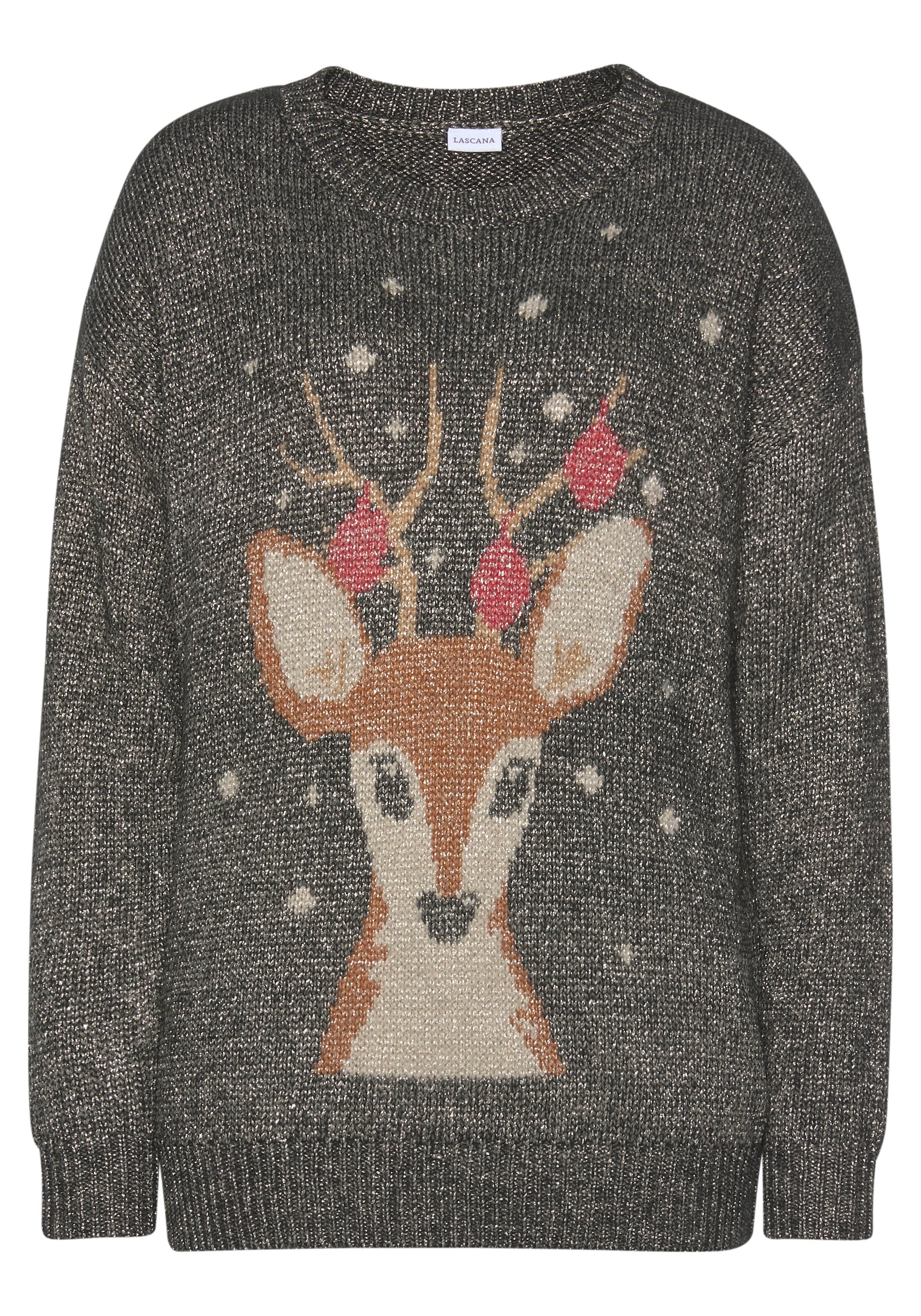 LASCANA Sweater »Weihnachtspullover«, Loungeanzug