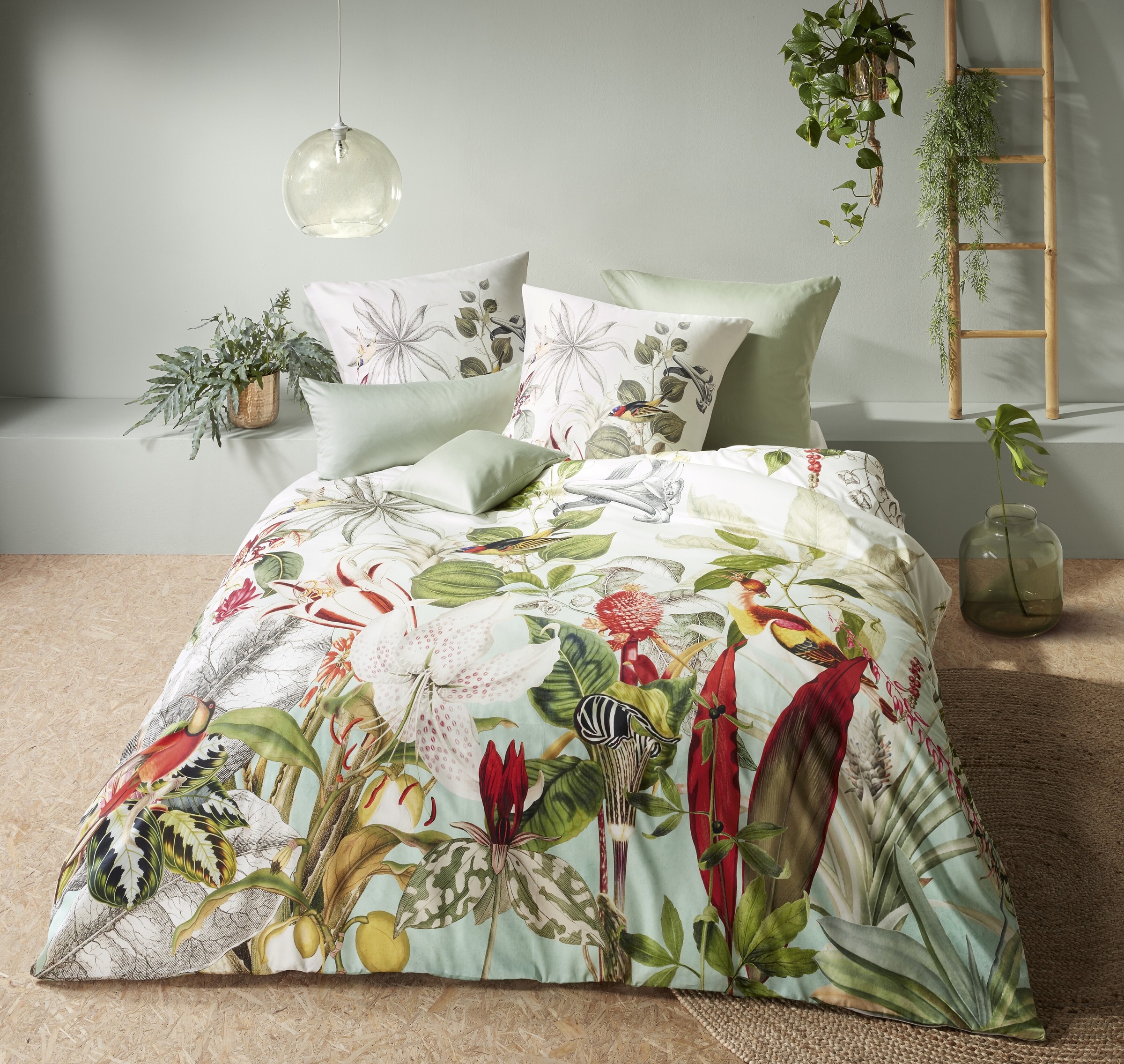 Image of fleuresse Wendebettwäsche »Bed Art S 4194 (2/3tlg.)«, (2 tlg.), Mako-Satin, tropische Verführung bei Ackermann Versand Schweiz