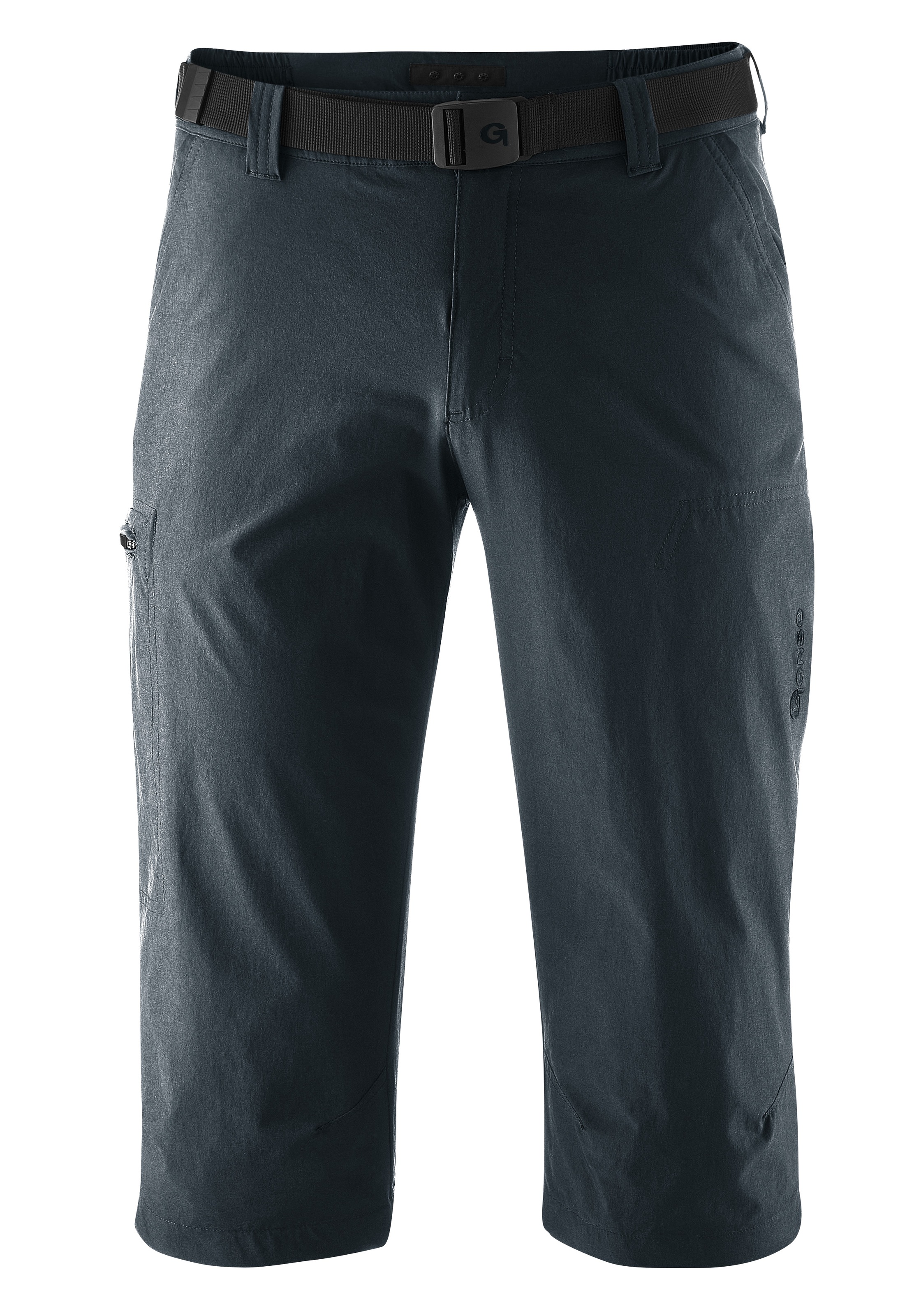 Gonso Fahrradhose »Porto«, Herren 3/4 Radhose, Innenhose mit Sitzpolster, Bund inkl. Gürtel