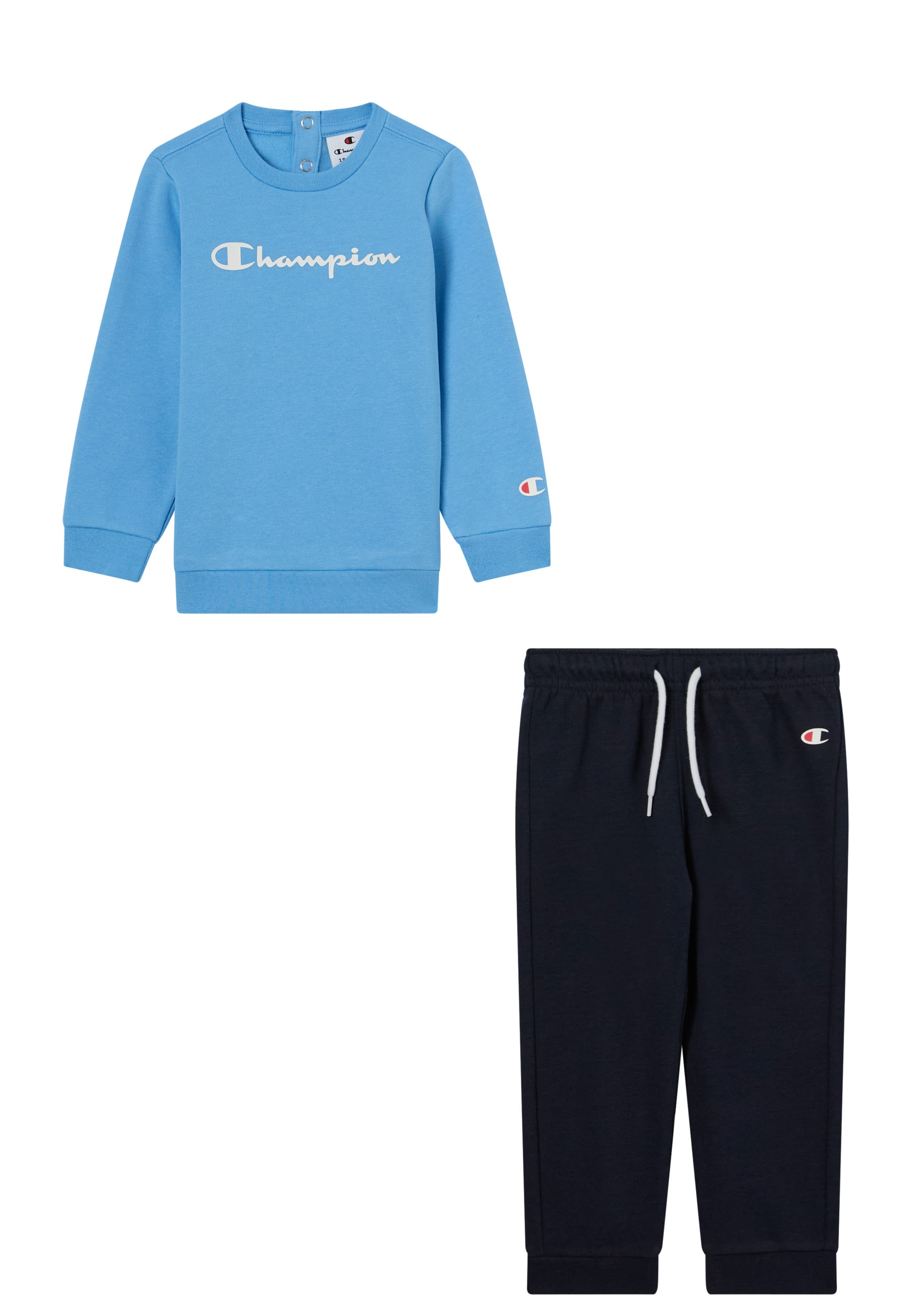 Image of Champion Jogginganzug "SPORTWEAR CREWNECK SWEATSUITS Standard Fit" 2 Stk. für Babys, zweiteiliges Set, mit Rundhalsausschnitt