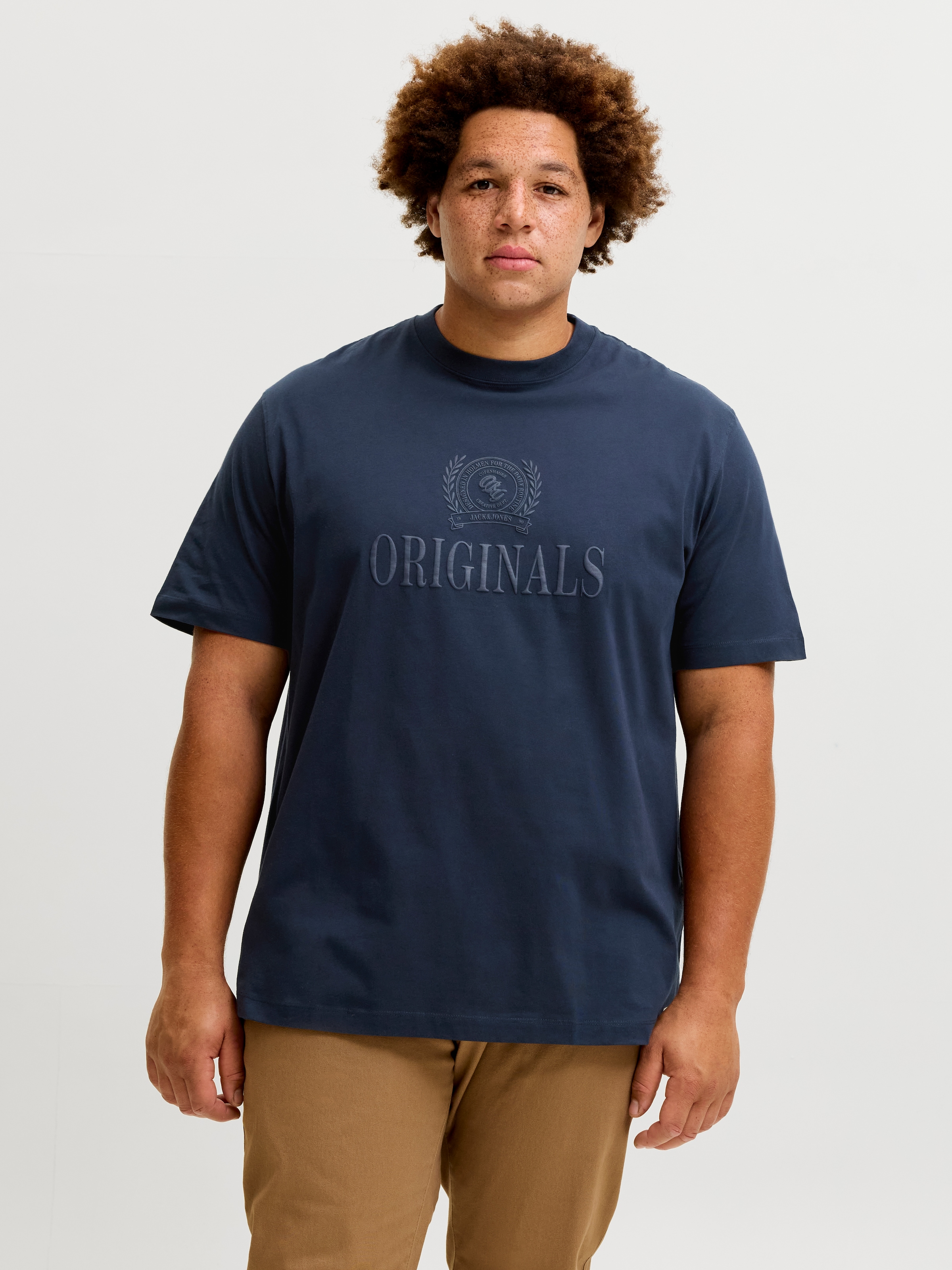 Jack & Jones PlusSize T-shirt »JORFREDERIKSBERG MONOGRAM TEE SS CN PLS« Coton,,