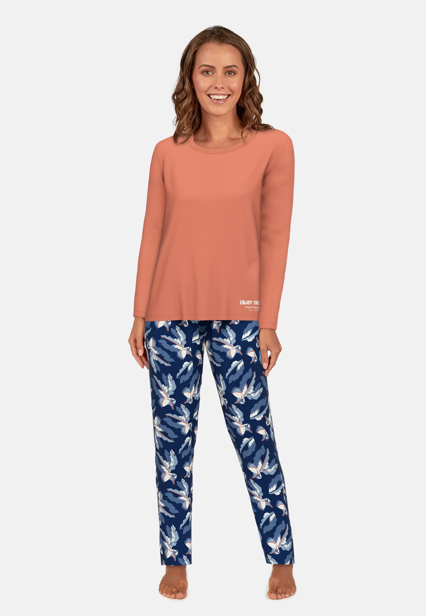 TOM TAILOR Pyjama »Manila«, (2 tlg.), mit gemusterter Hose
