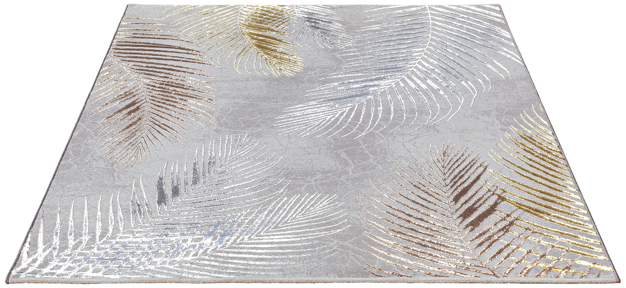 the carpet Teppich »Mila« rechteckig 8 mm Höhe moderner Wohnzimmer Teppich elegant glänzender Flor