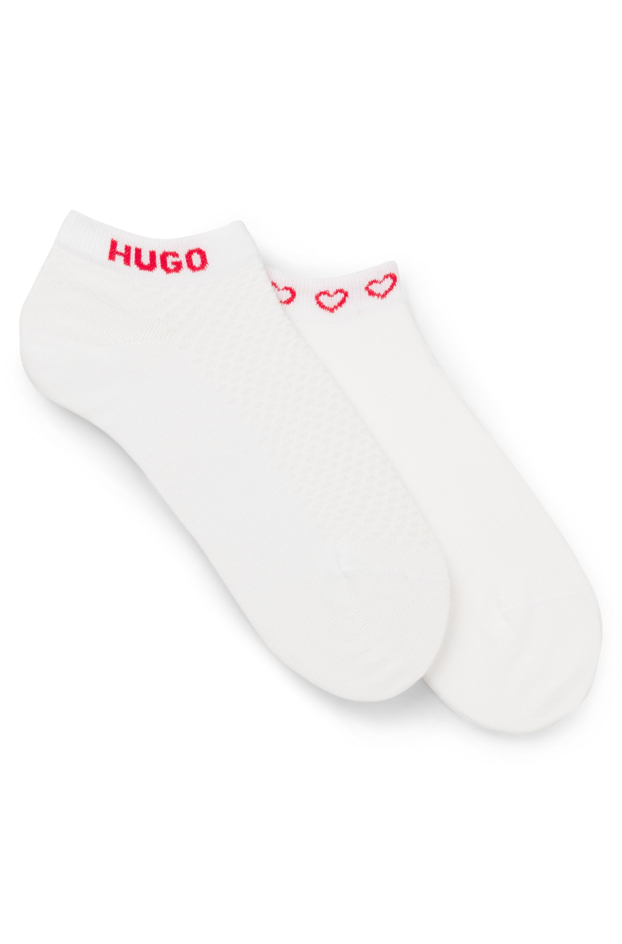 HUGO Underwear Chaussettes courtes Logos am Rand