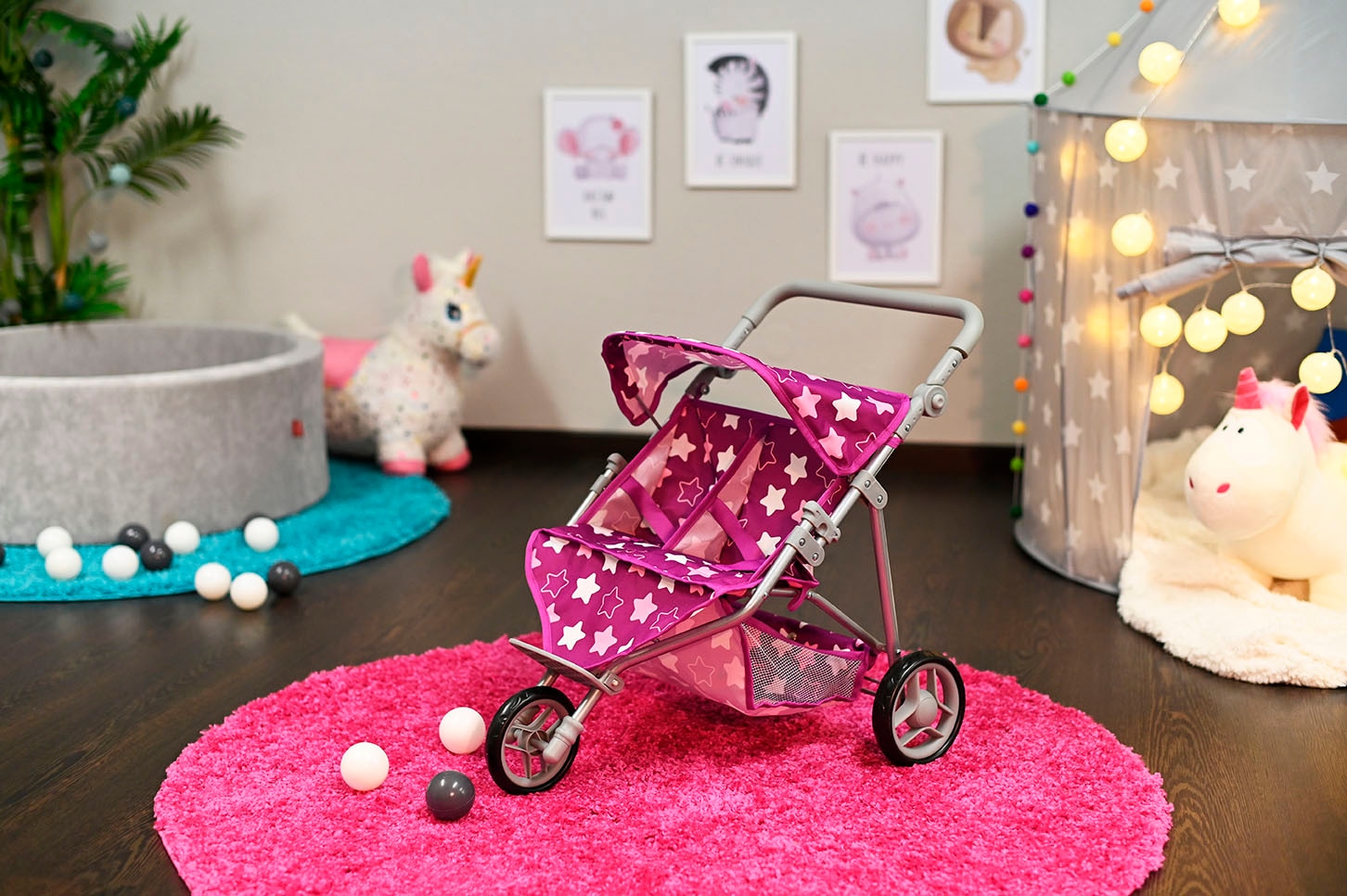 Knorrtoys® Puppen-Zwillingsbuggy »Duo«