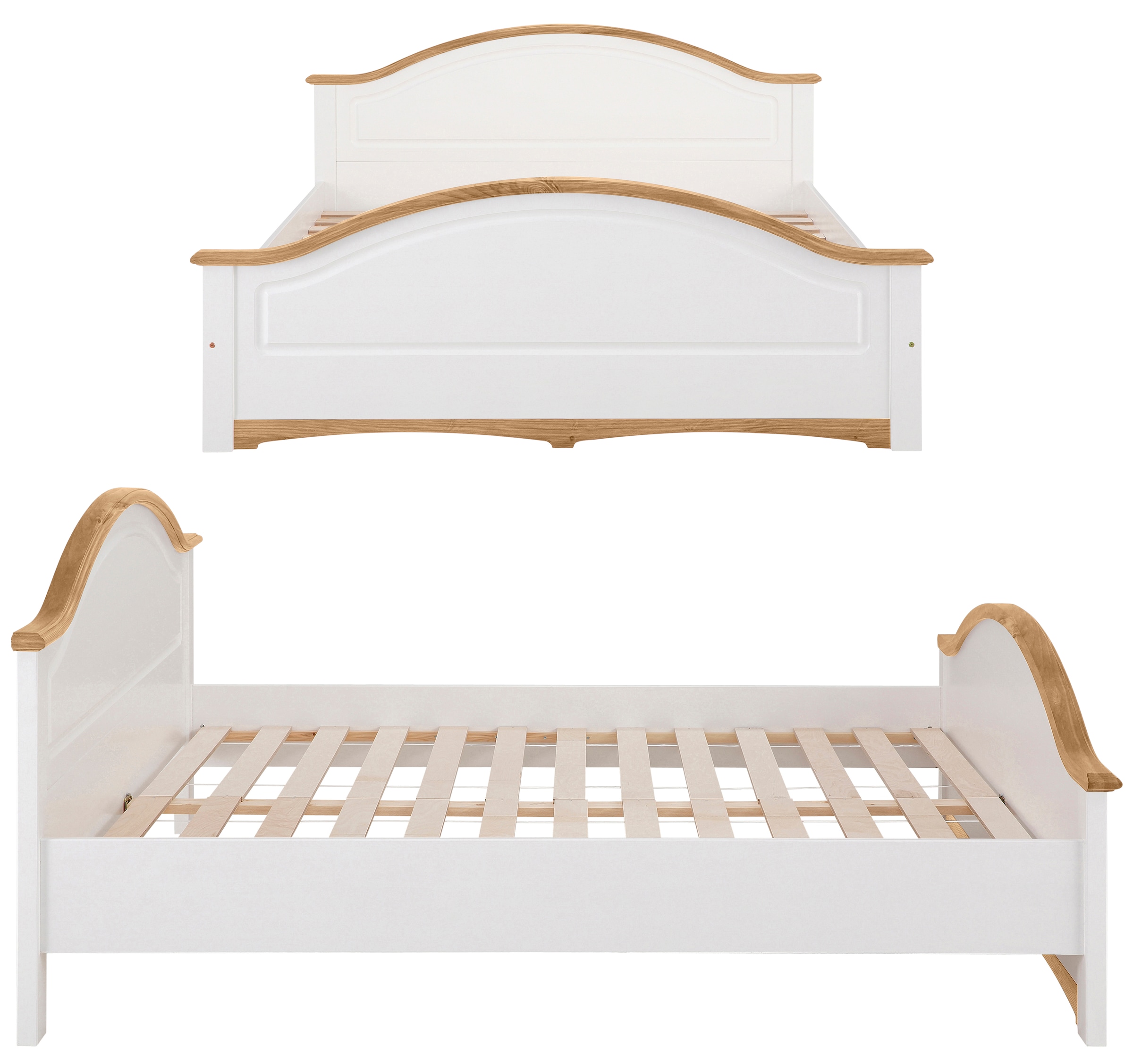 Home affaire Schlafzimmer-Set »"Konrad", komplettes Schlafzimmer mit grossem Schrank«, (Set, 4 tlg., Kleiderschrank 5 türig mit Schubladen, 2 Nachttische, Bett 180x200cm), mit 5-trg. Kleiderschrank, Bett 180/200 cm und 2 Nachttischen