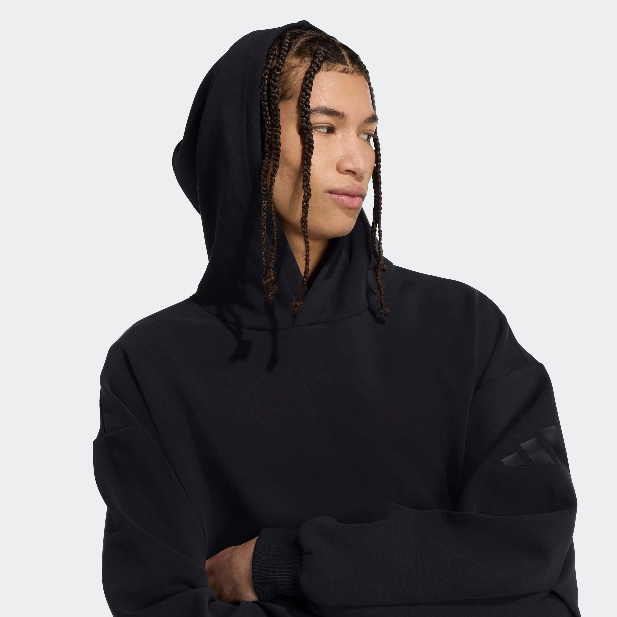 adidas Sportswear Sweat à capuche »SOFT LUX HOODIE«, avec capuche, pour mode sportive et loisirs, avec imprimé logo 3 bandes
