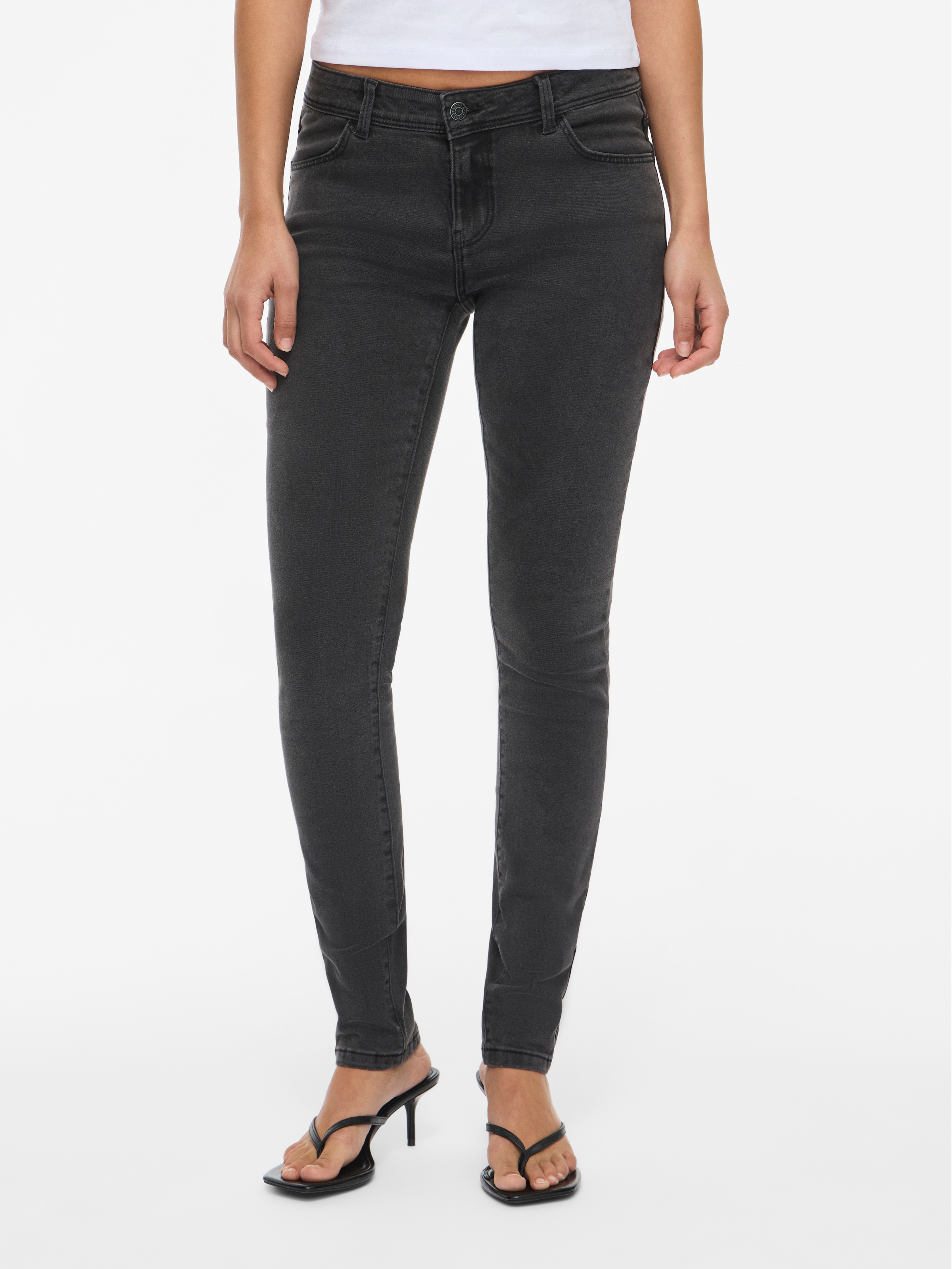 Image of Noisy may Skinny-fit-Jeans "NMRAE LW SKINNY JEANS VI634DG" Baumwollmischung